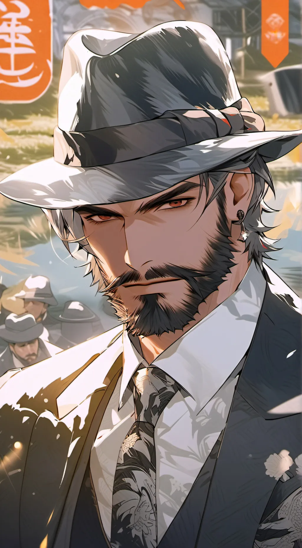 ai character: Mafia boss dad background