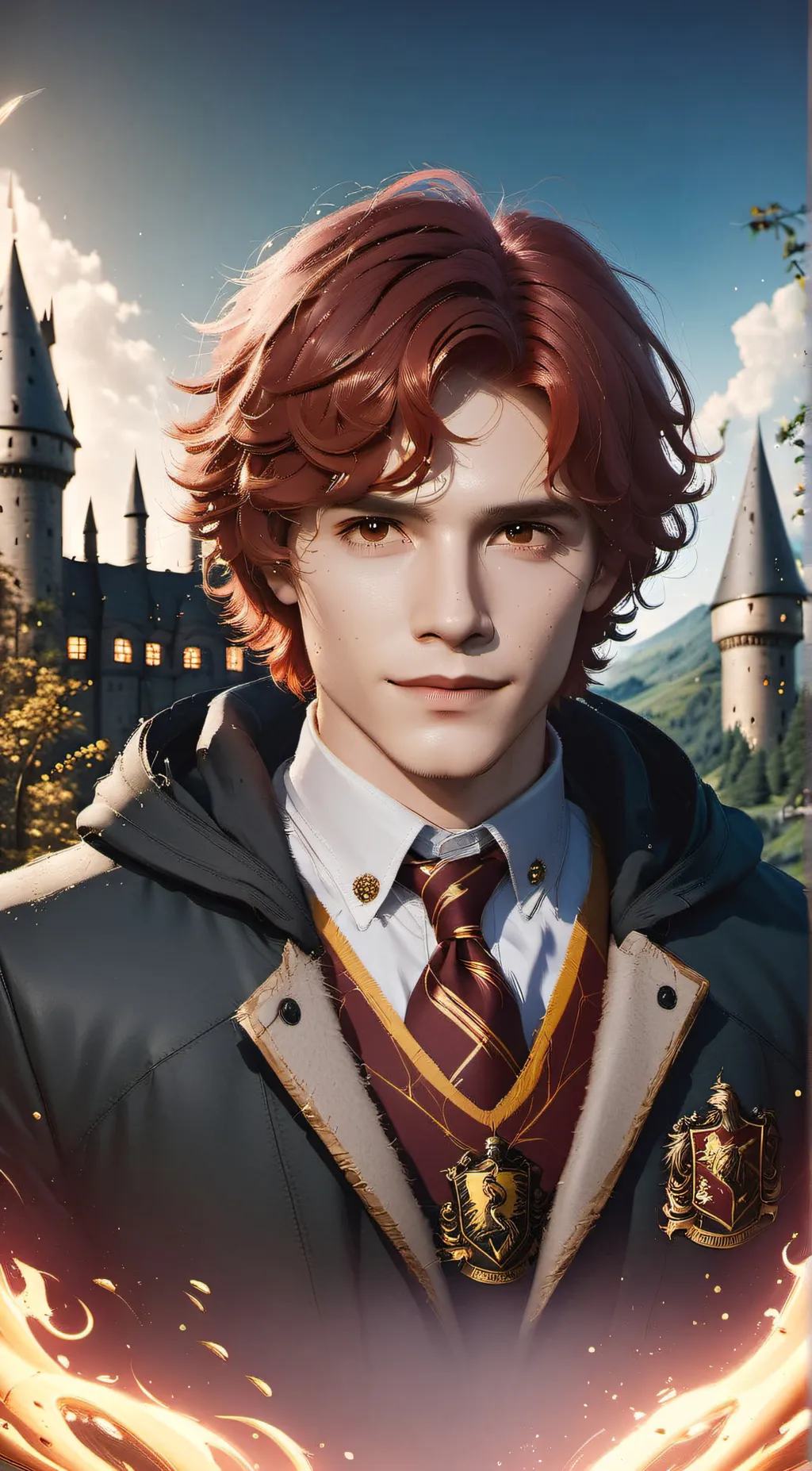 ai character: Hugo Weasley background