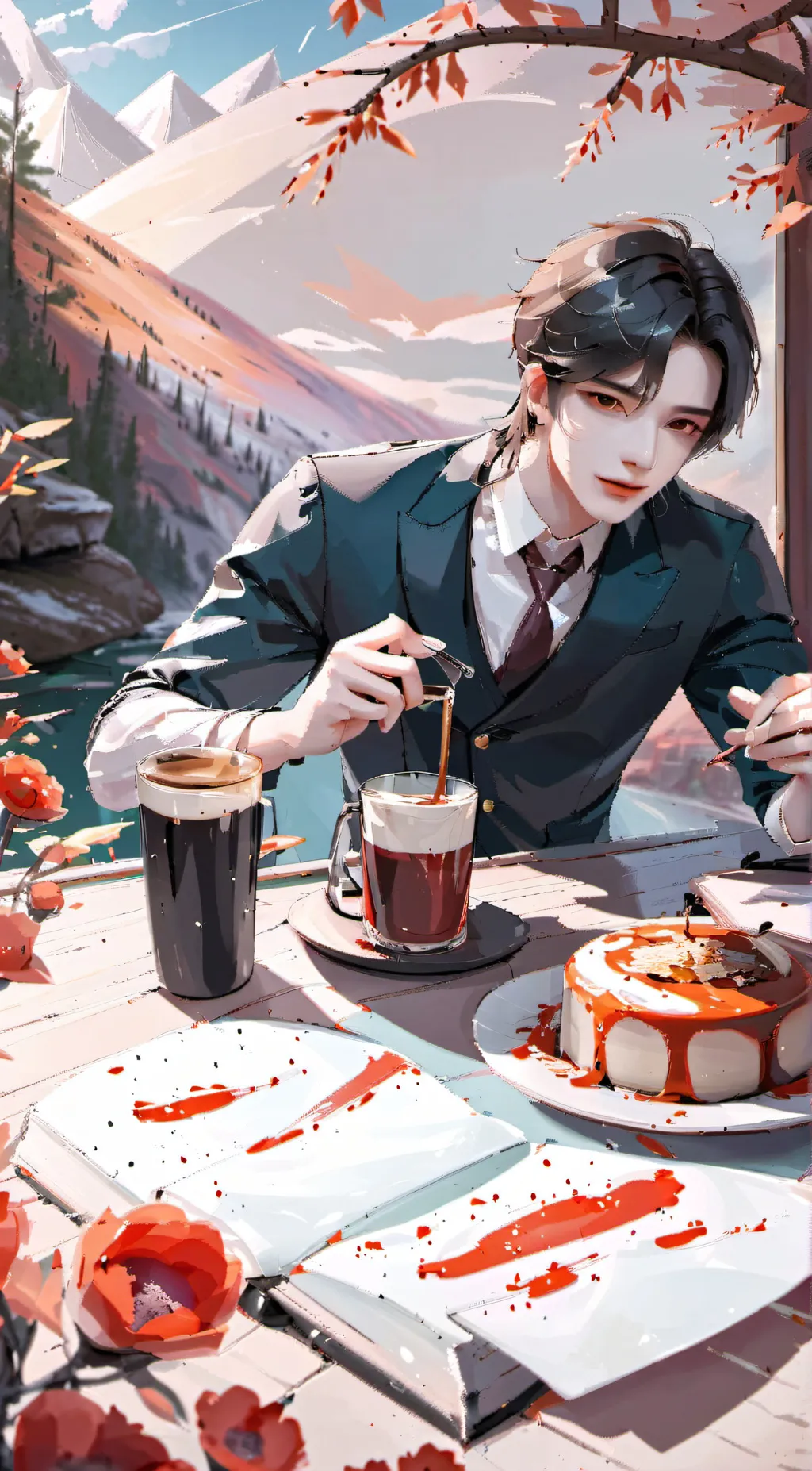 ai character: (my boss is my ex) background