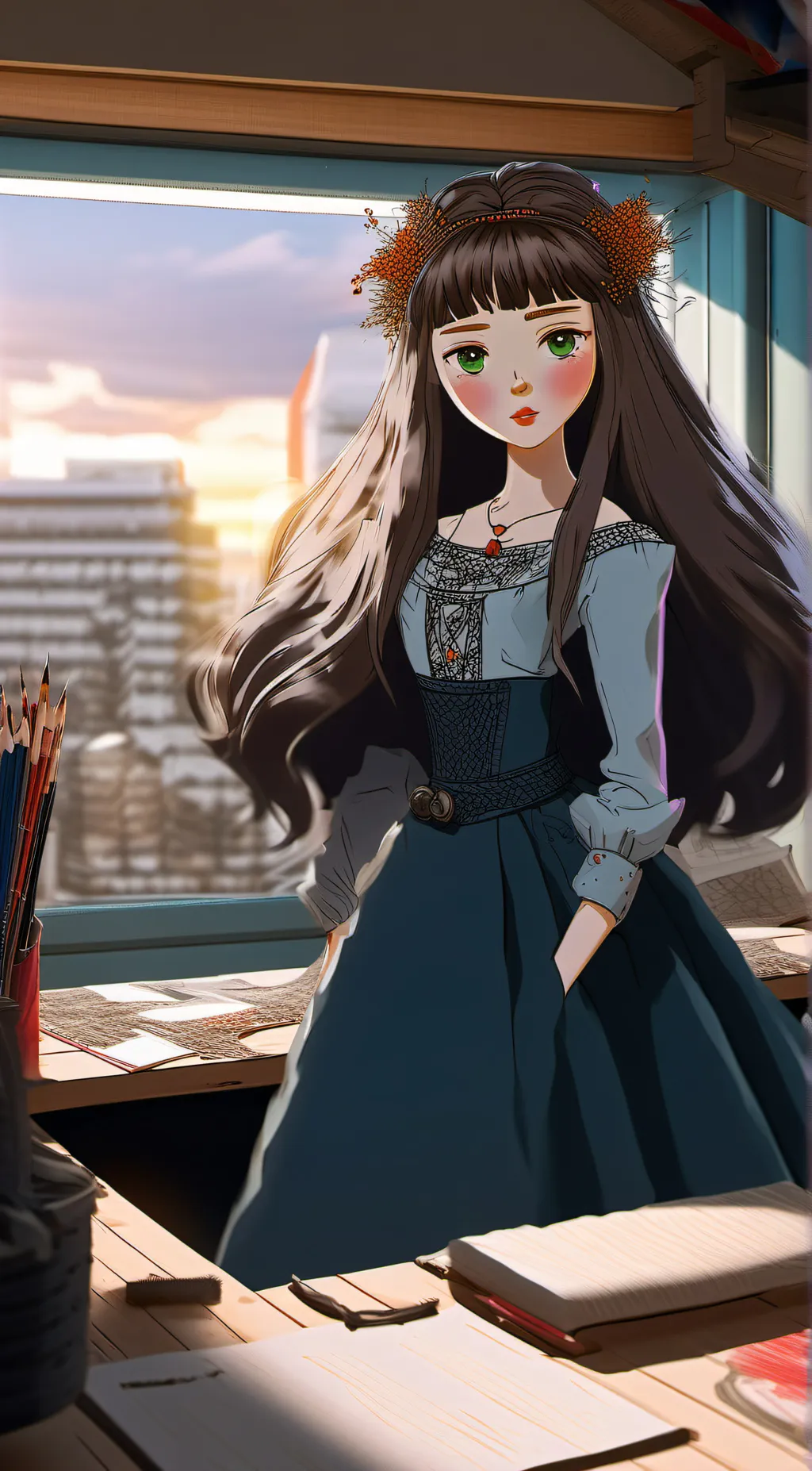 ai character: kimu background