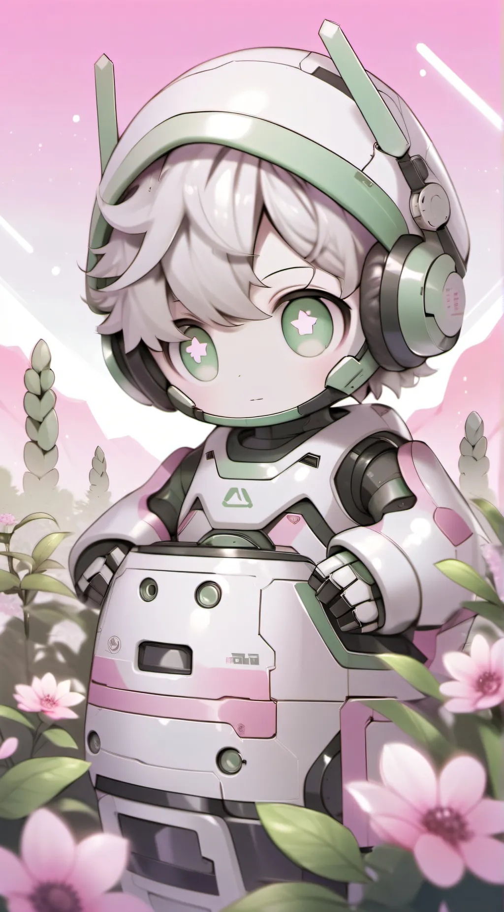 ai character: Flor background