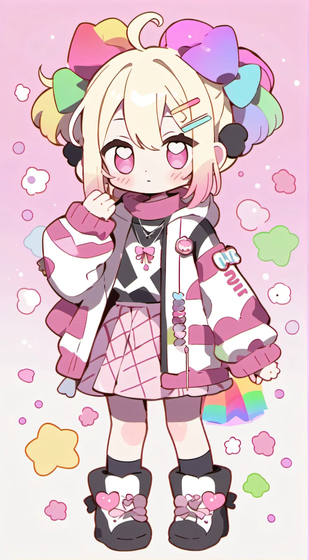 ai character: jojo siwa  background