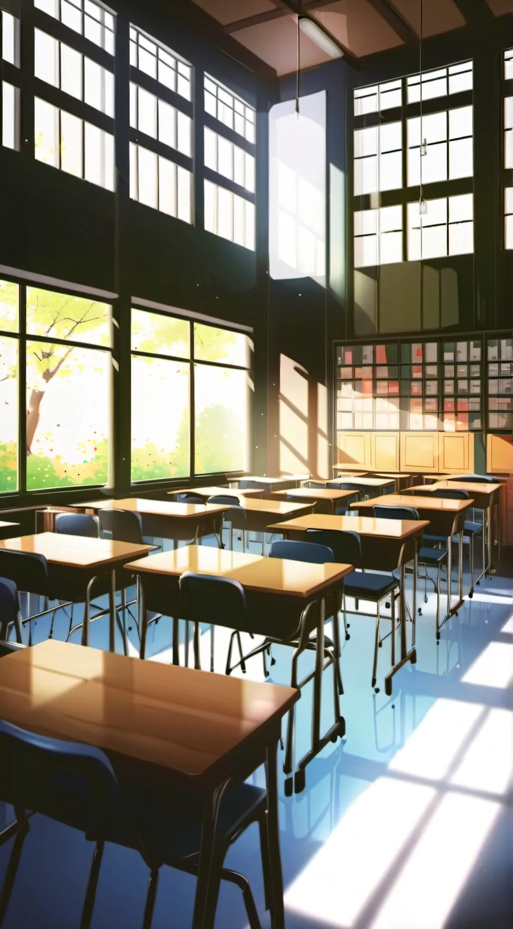 ai character: mha classroom background