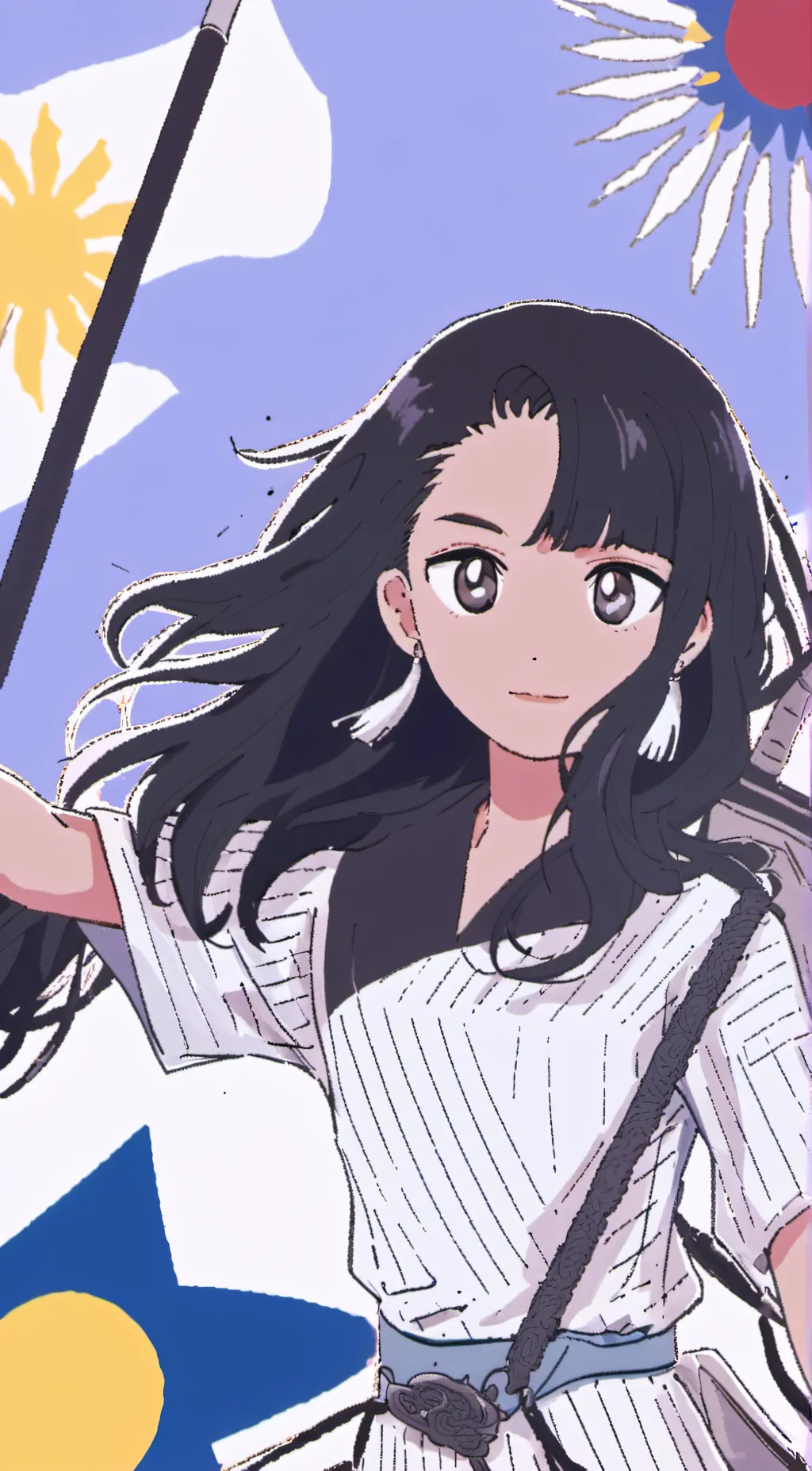 ai character: Philippines girl background