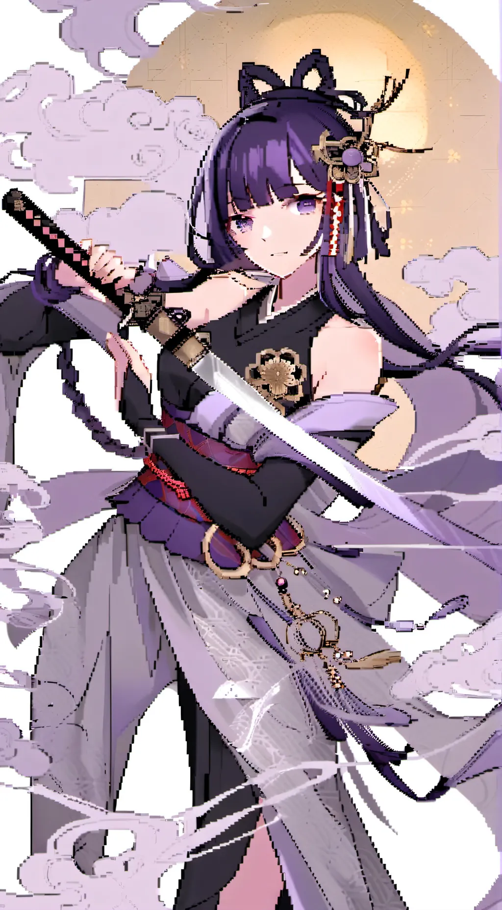 ai character: uppermoon, hashira background
