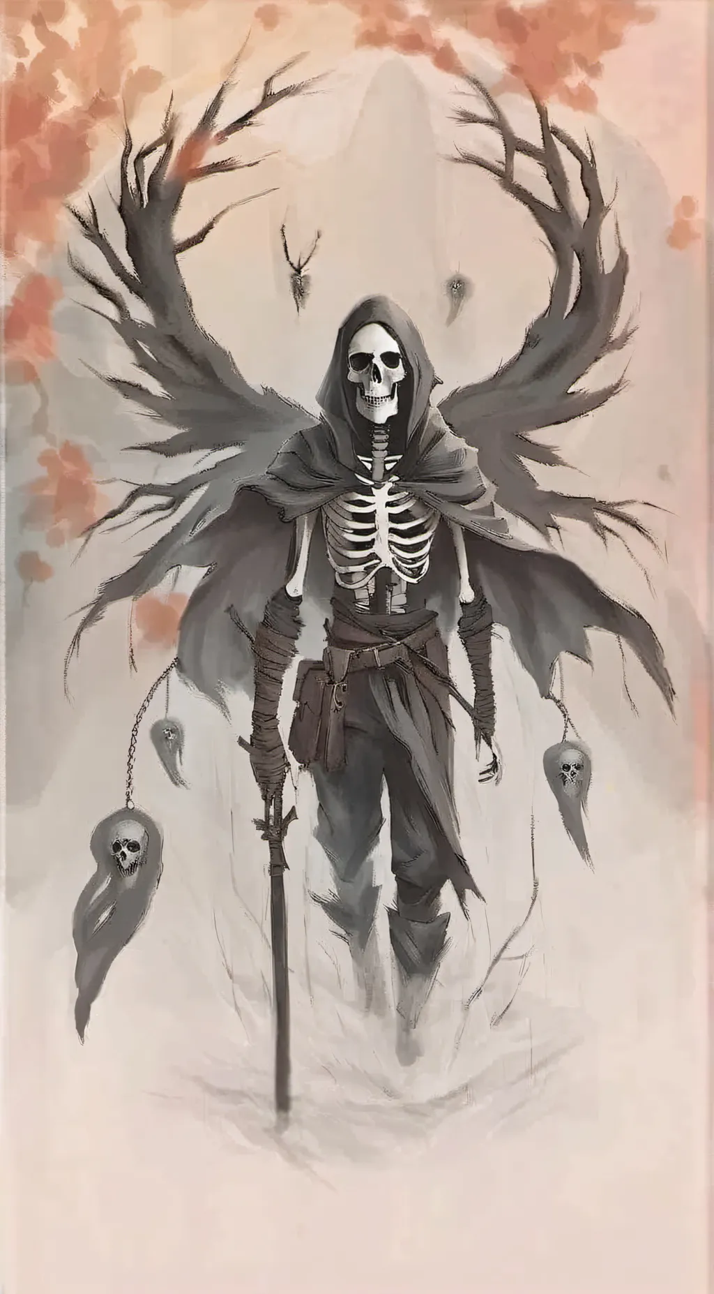 ai character: Death background