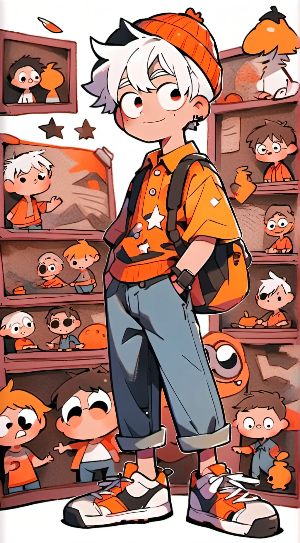 ai character: Lincoln Loud background