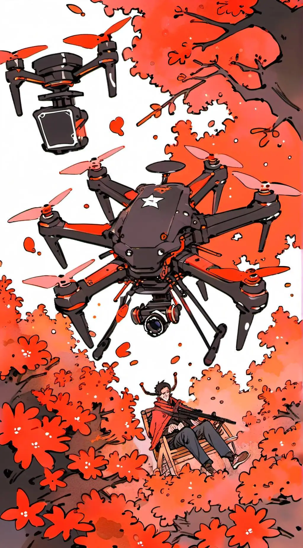 ai character: Murder drones  background