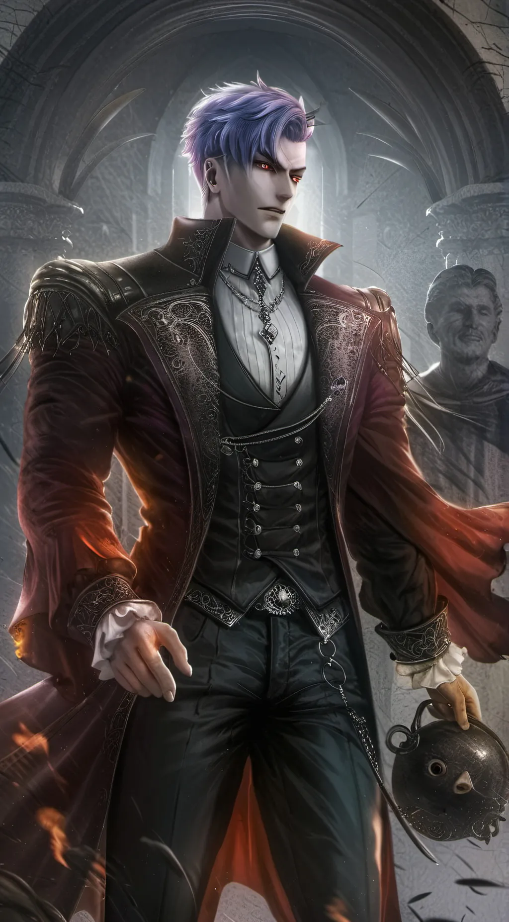 ai character: gution background