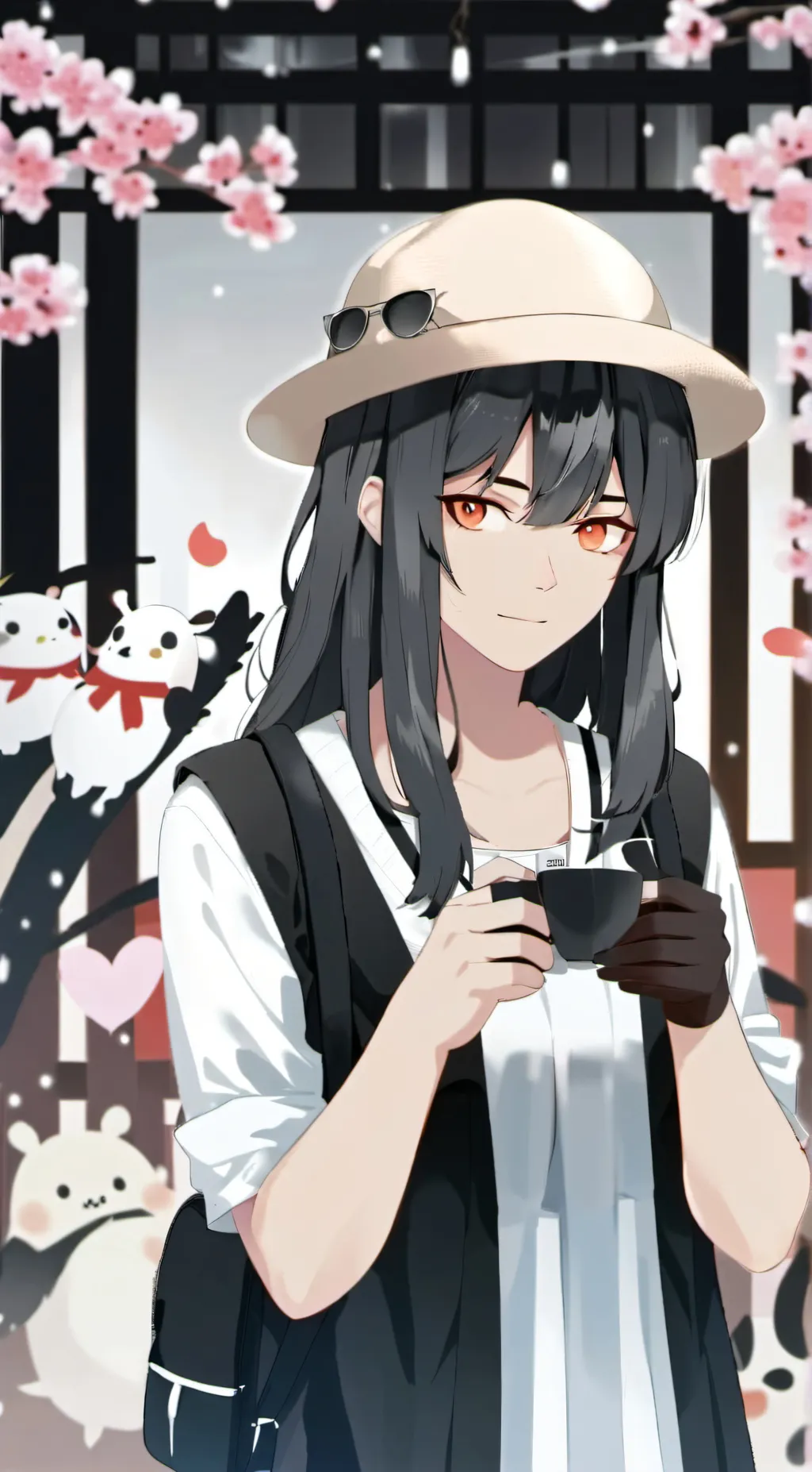 ai character: boss girl  background
