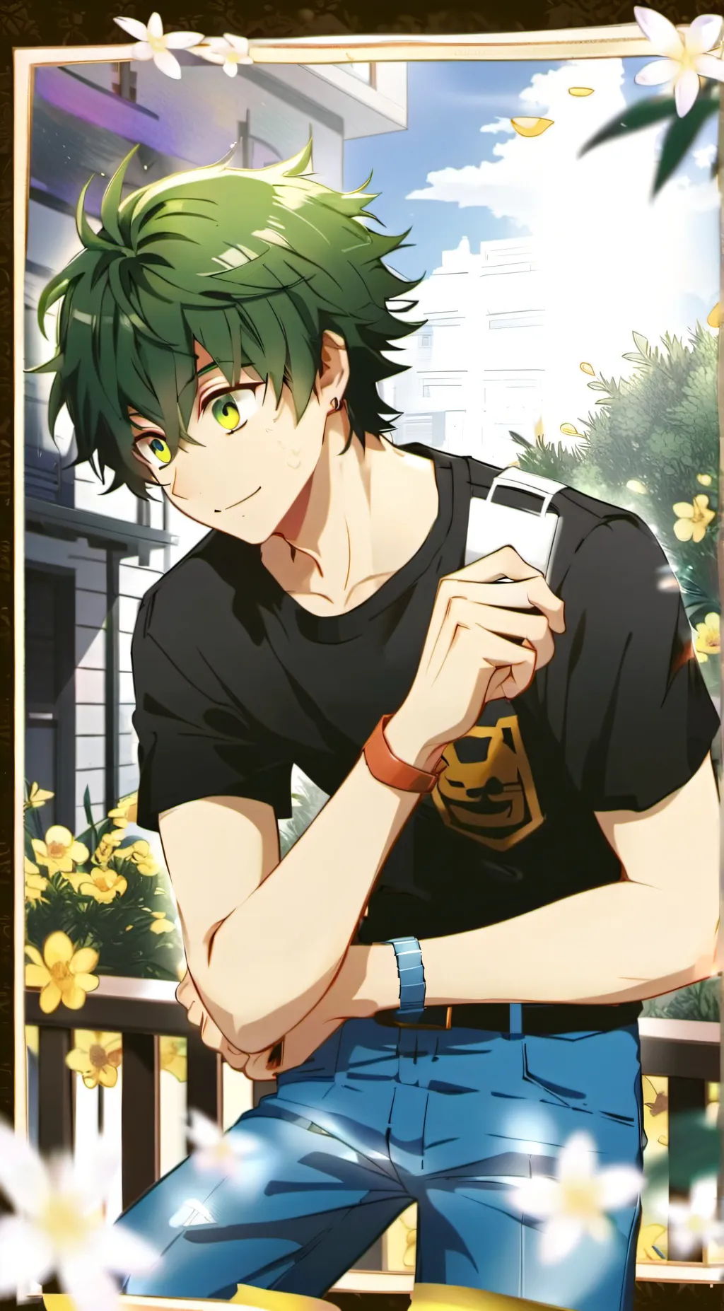 ai character: Deku background