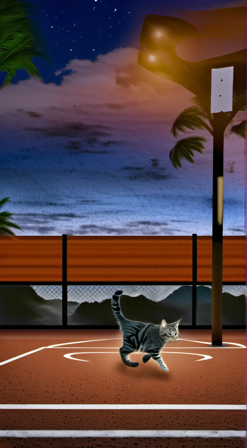 ai character: Cat background