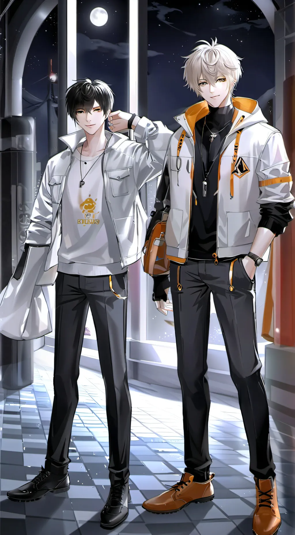ai character: sundrop & moondrop background