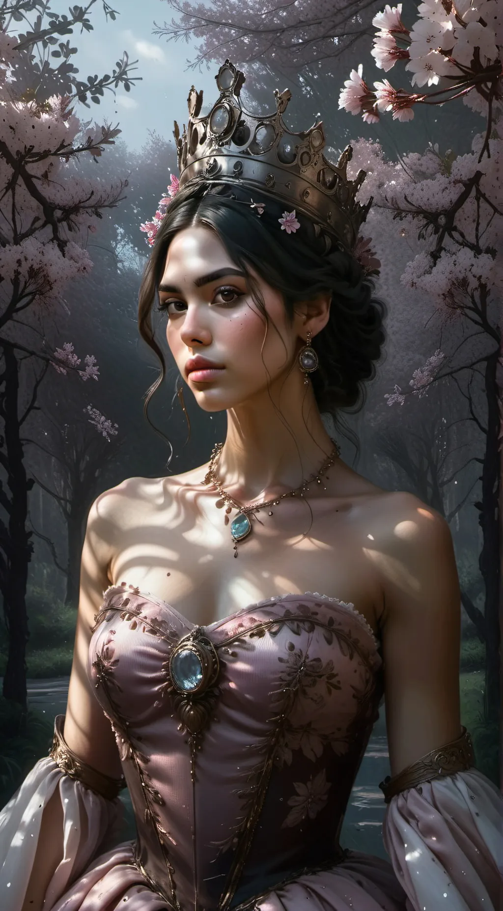 ai character: Queen Elara Valtor background