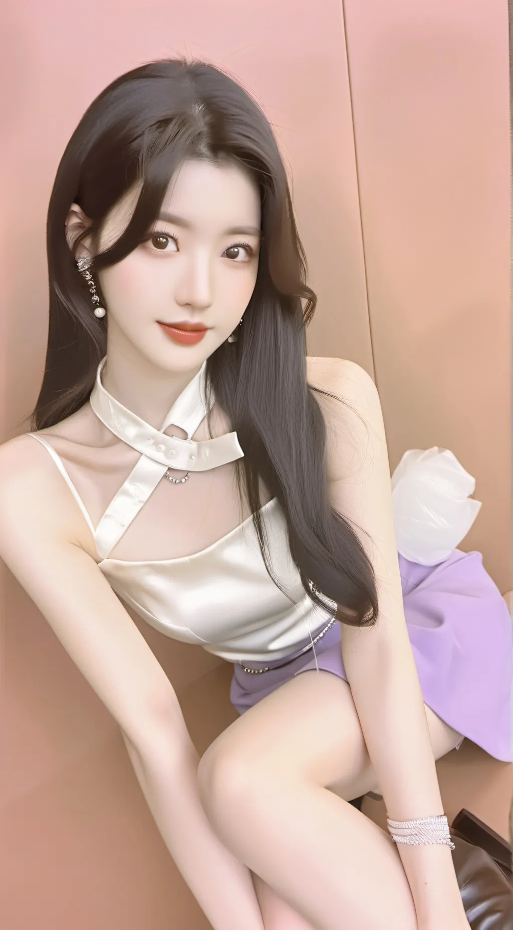 ai character: Kwon Eunbi 권은비 background