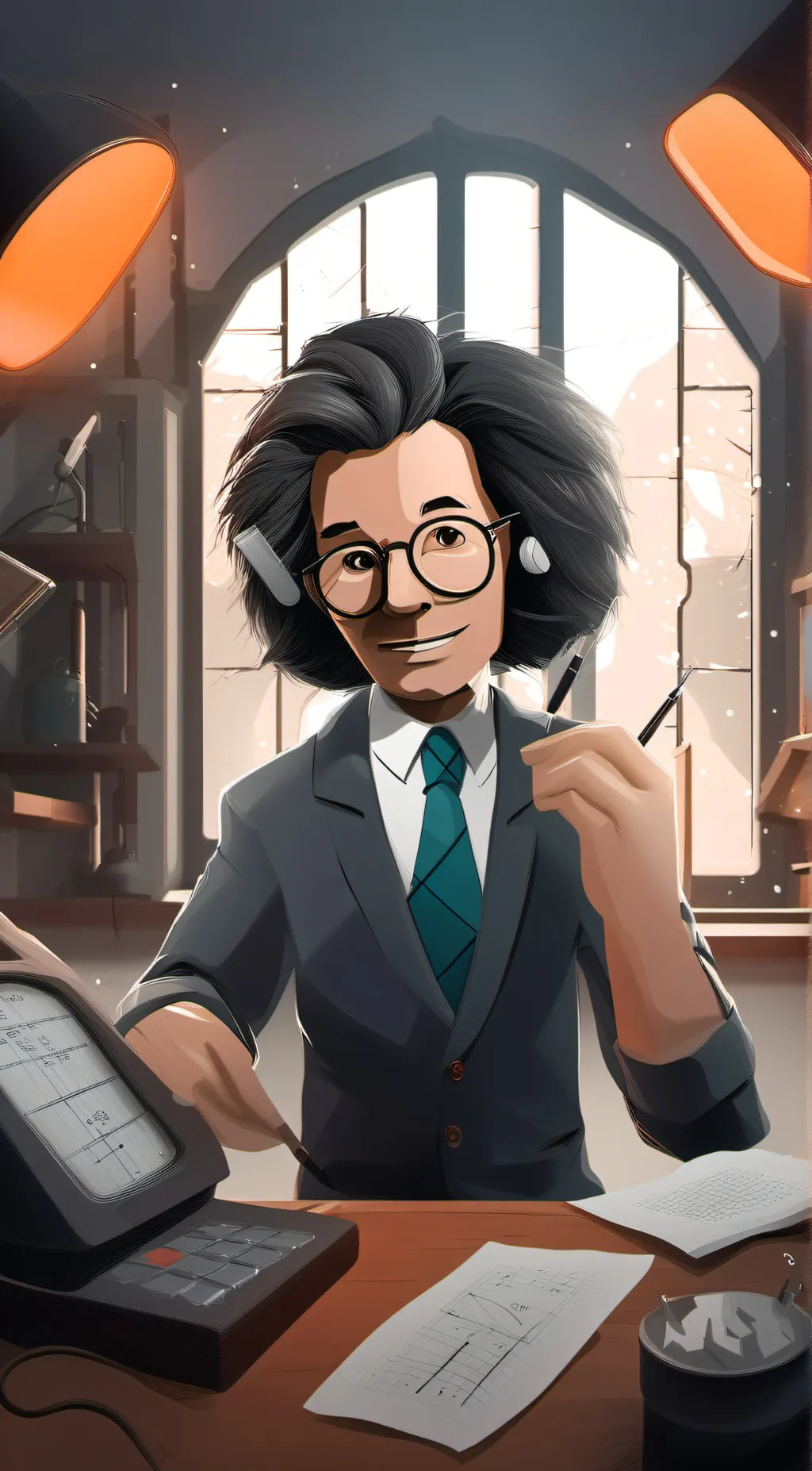 ai character: Math  background