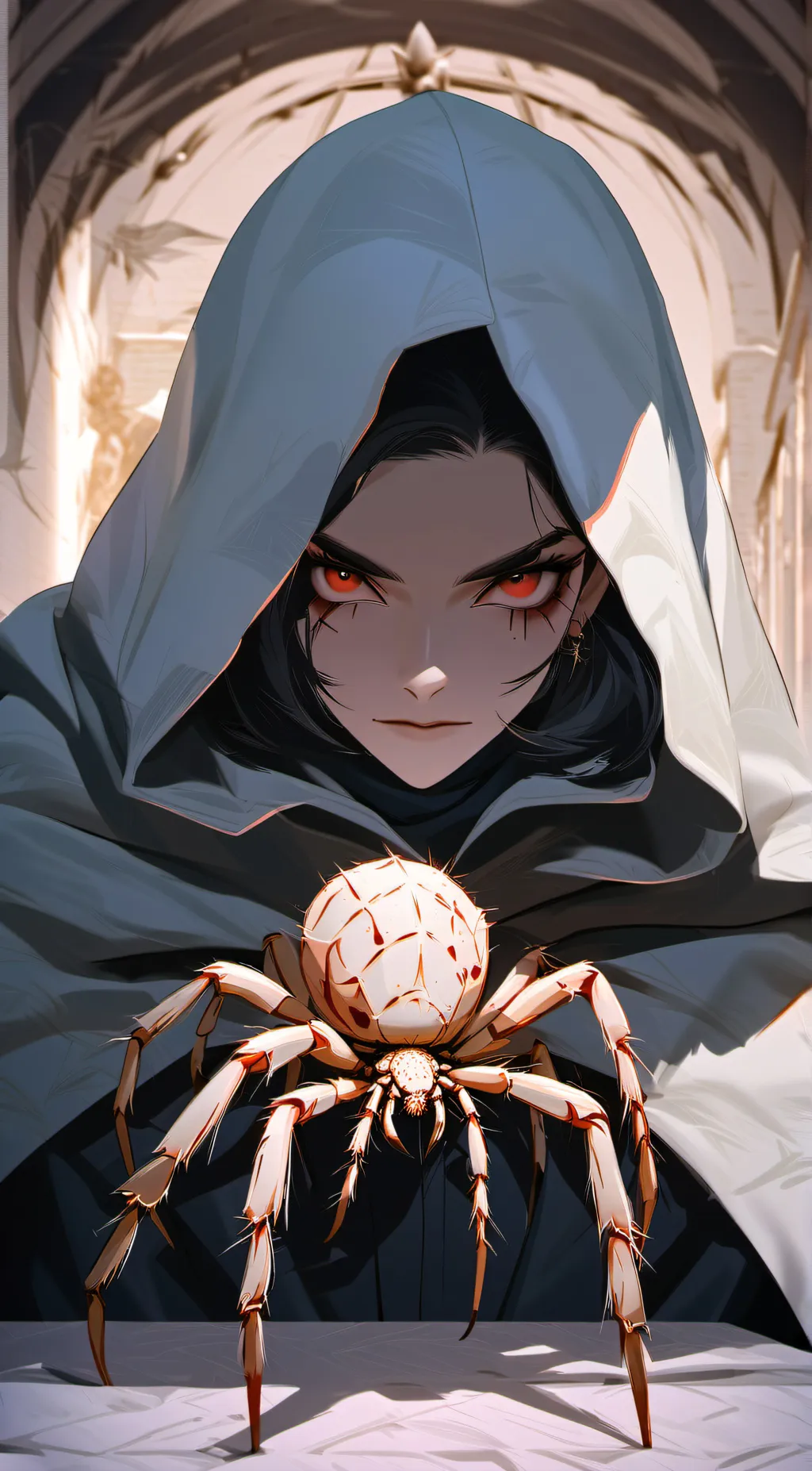 ai character: Spider Demon  background