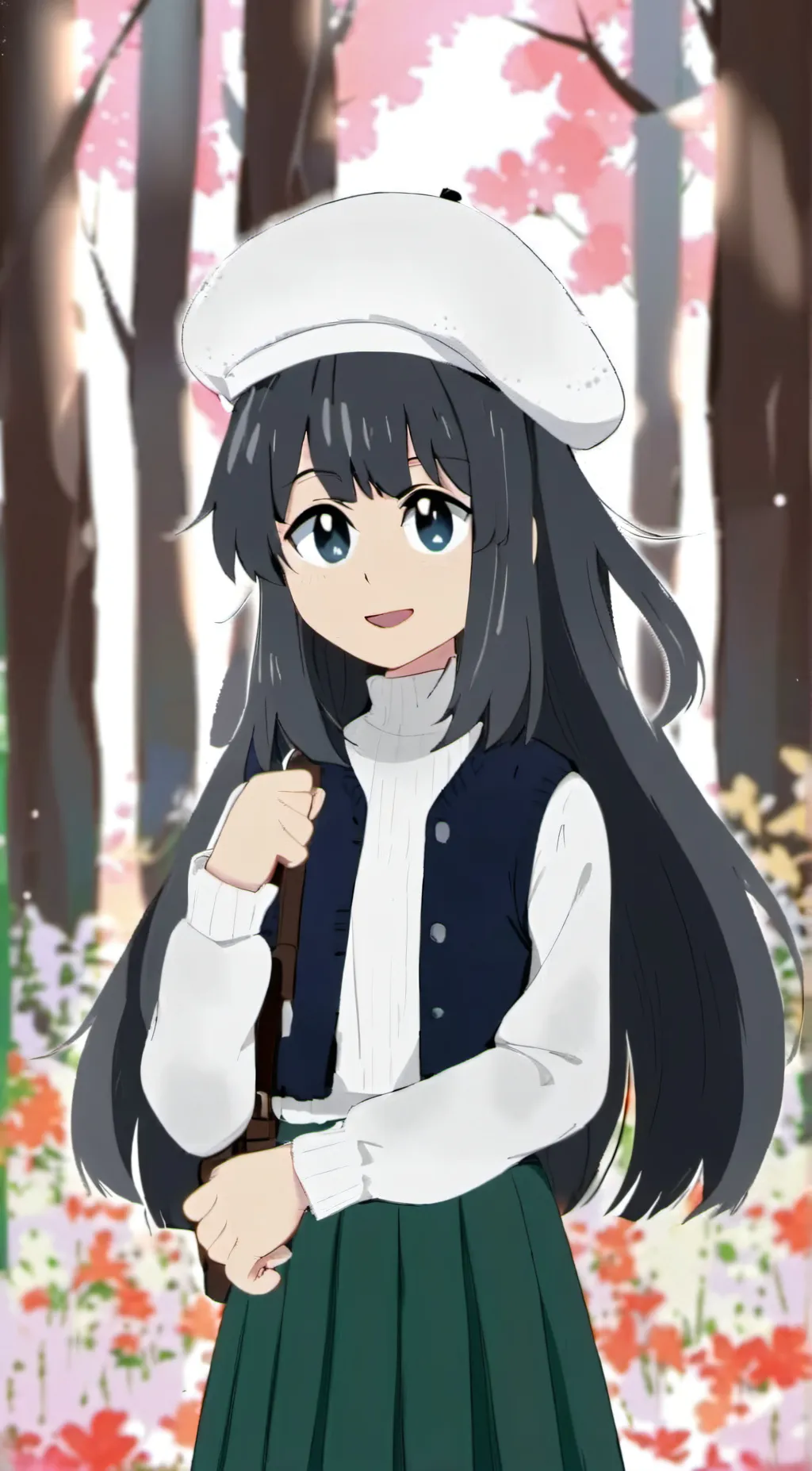 ai character: Miss circle background