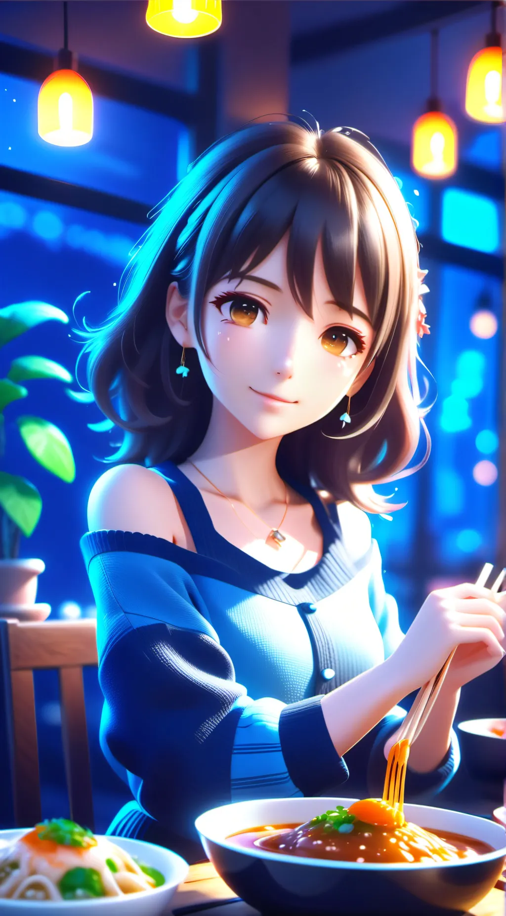 ai character: Sakura background