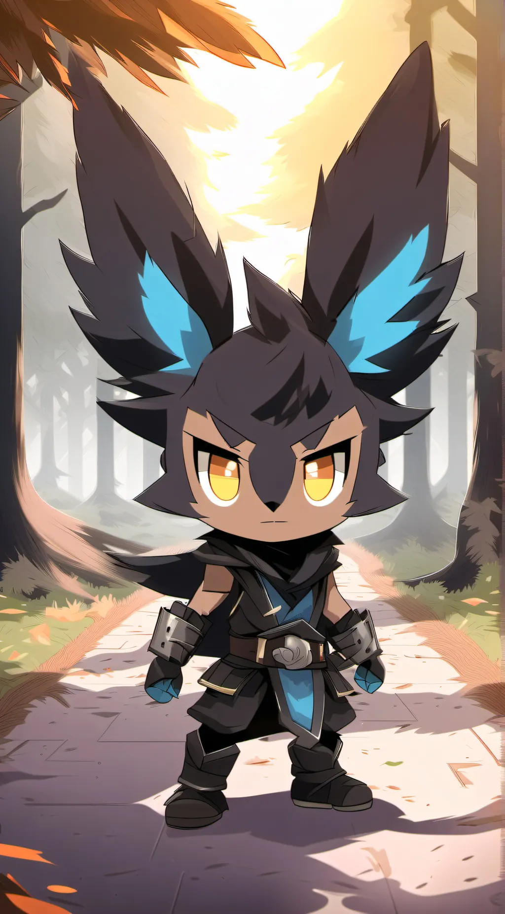 ai character: Zorua background