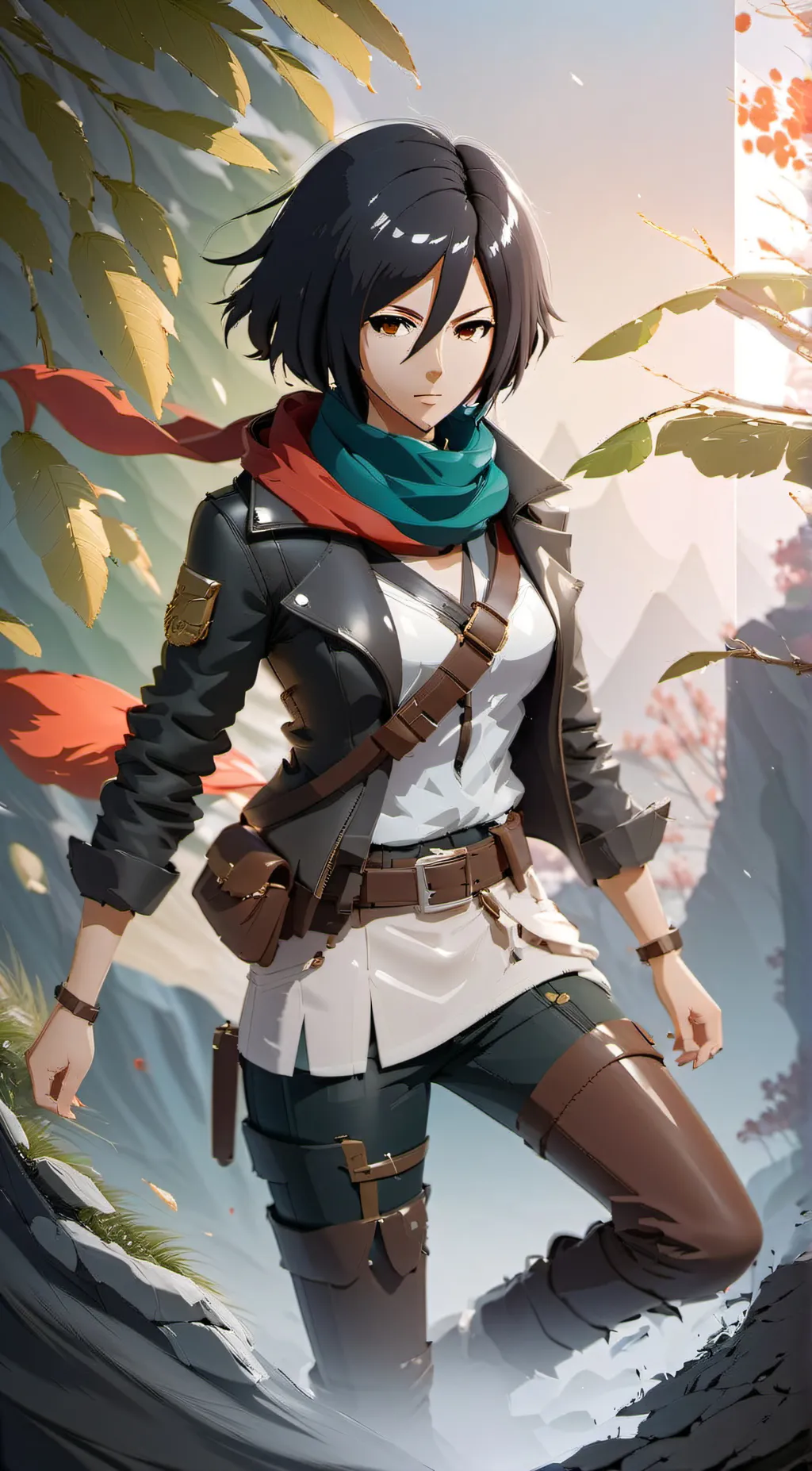 ai character: Mikasa background