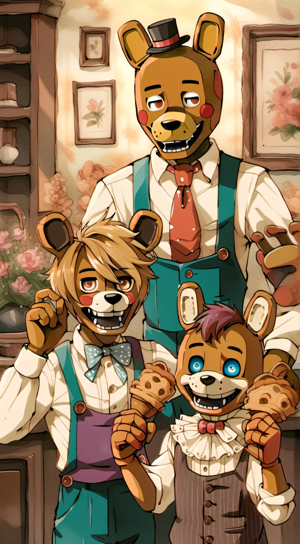 ai character: freddles background