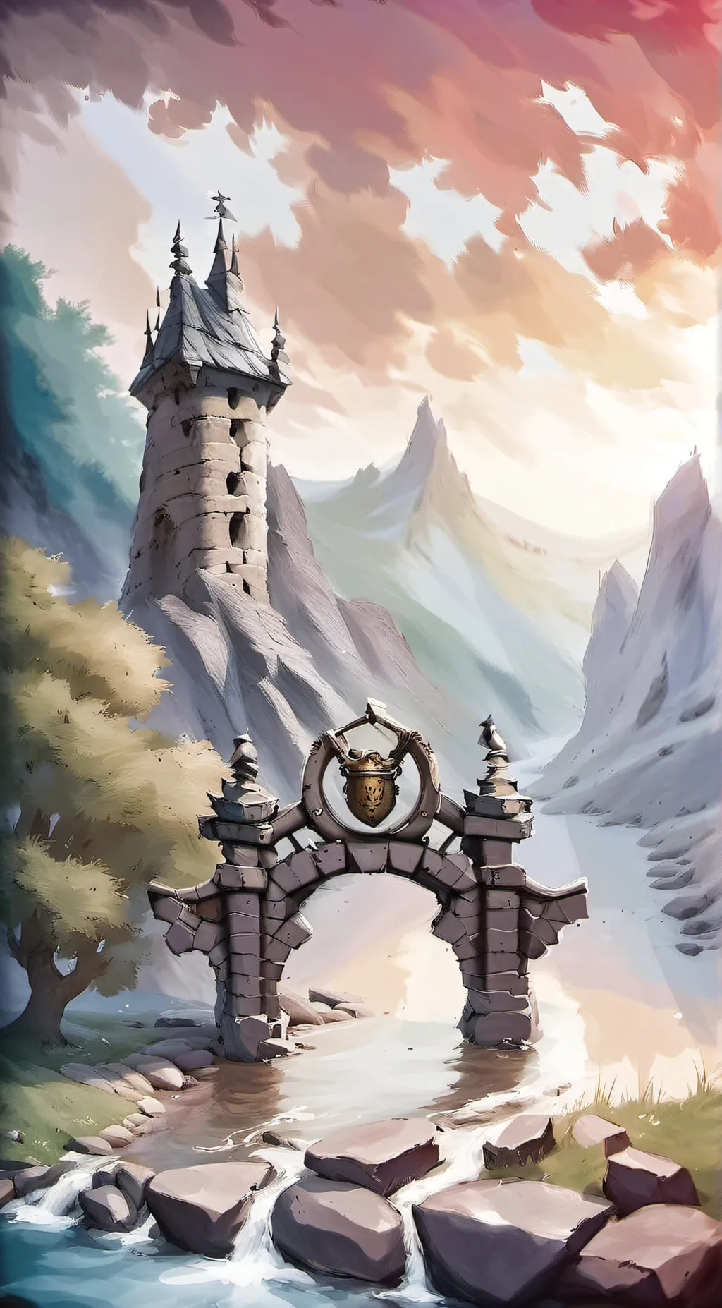 ai character: the castle background