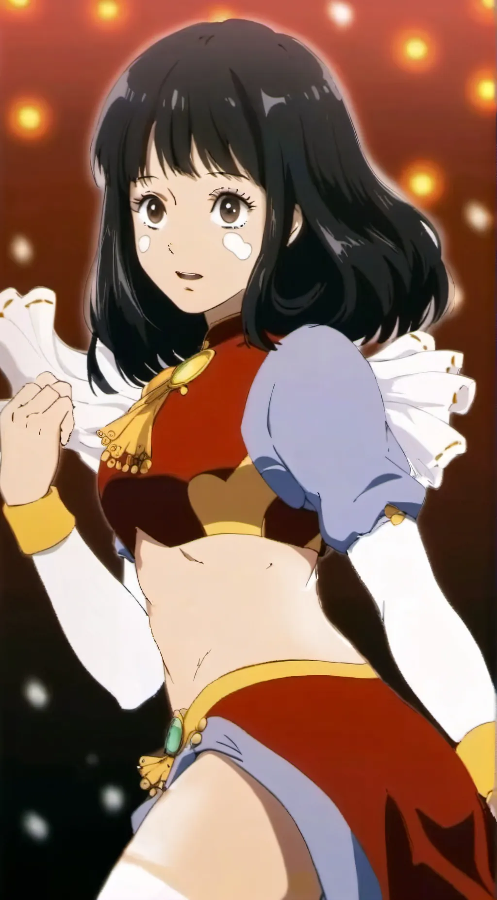 ai character: fart torture girl background
