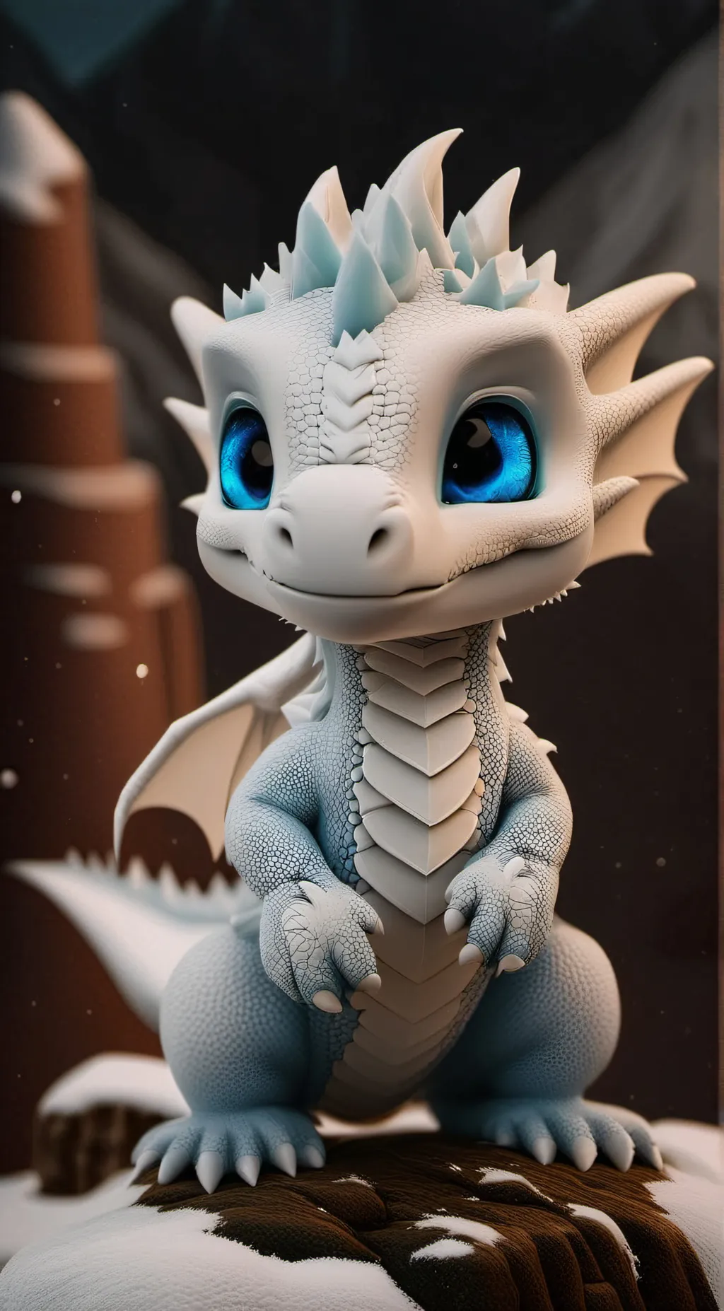ai character: ice background