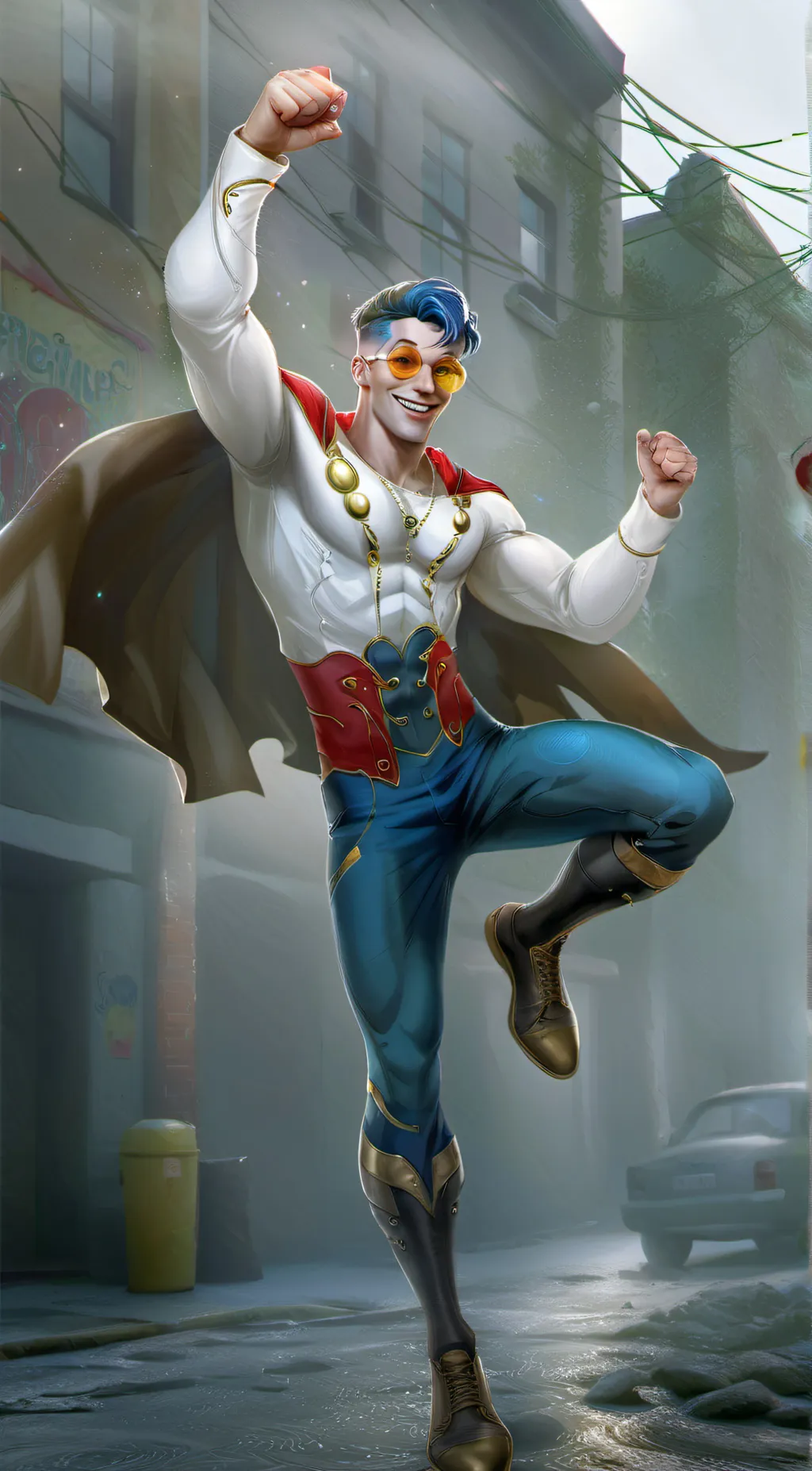 ai character: Gargalhante Galá background