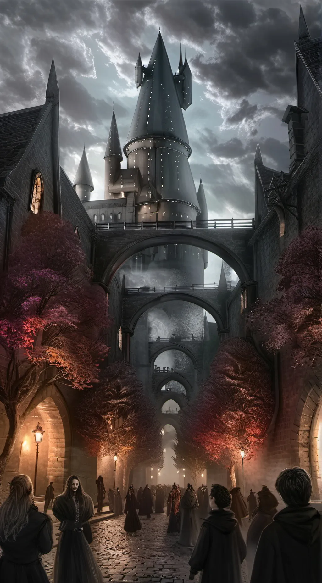 ai character: Hogwarts background