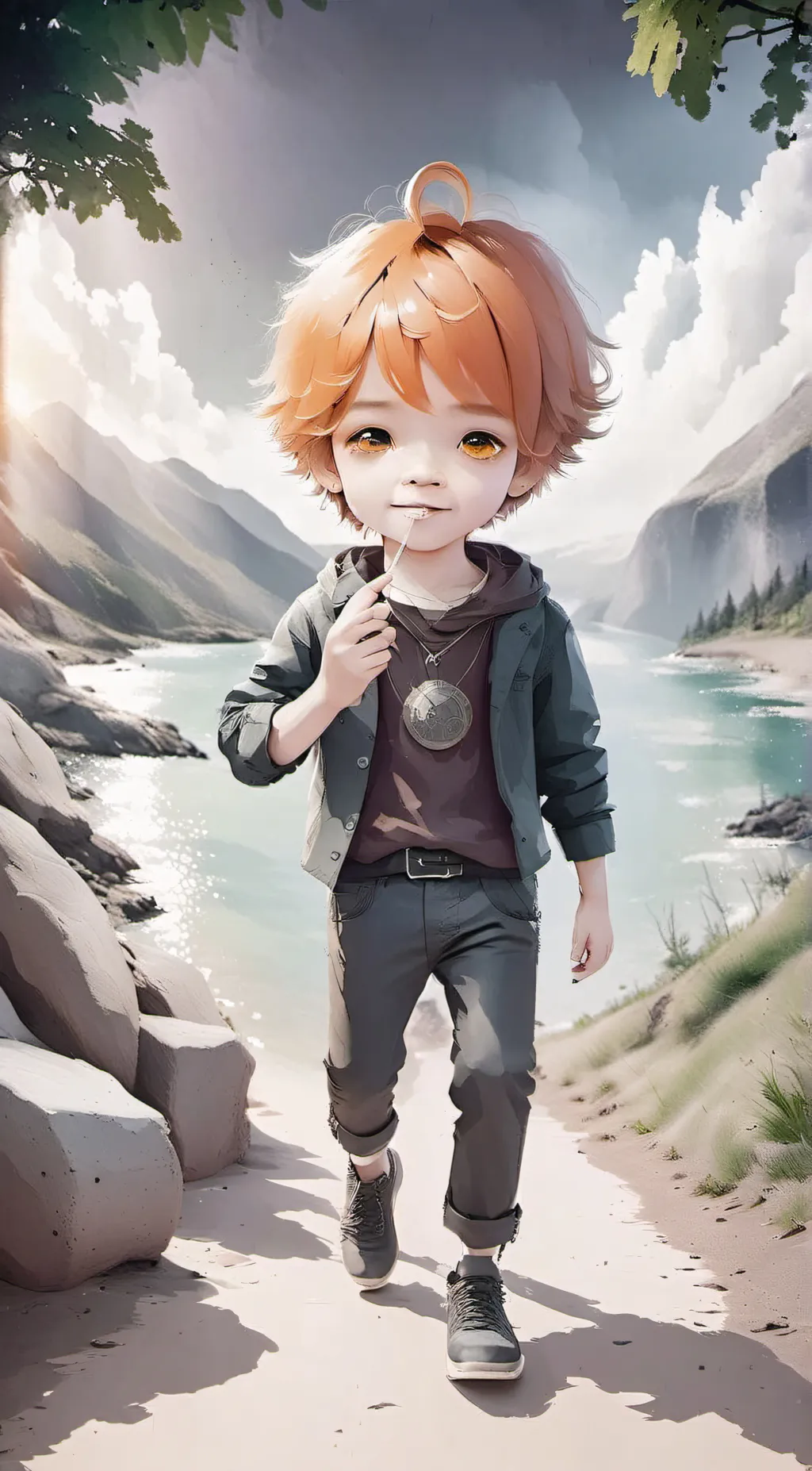 ai character: fregley background