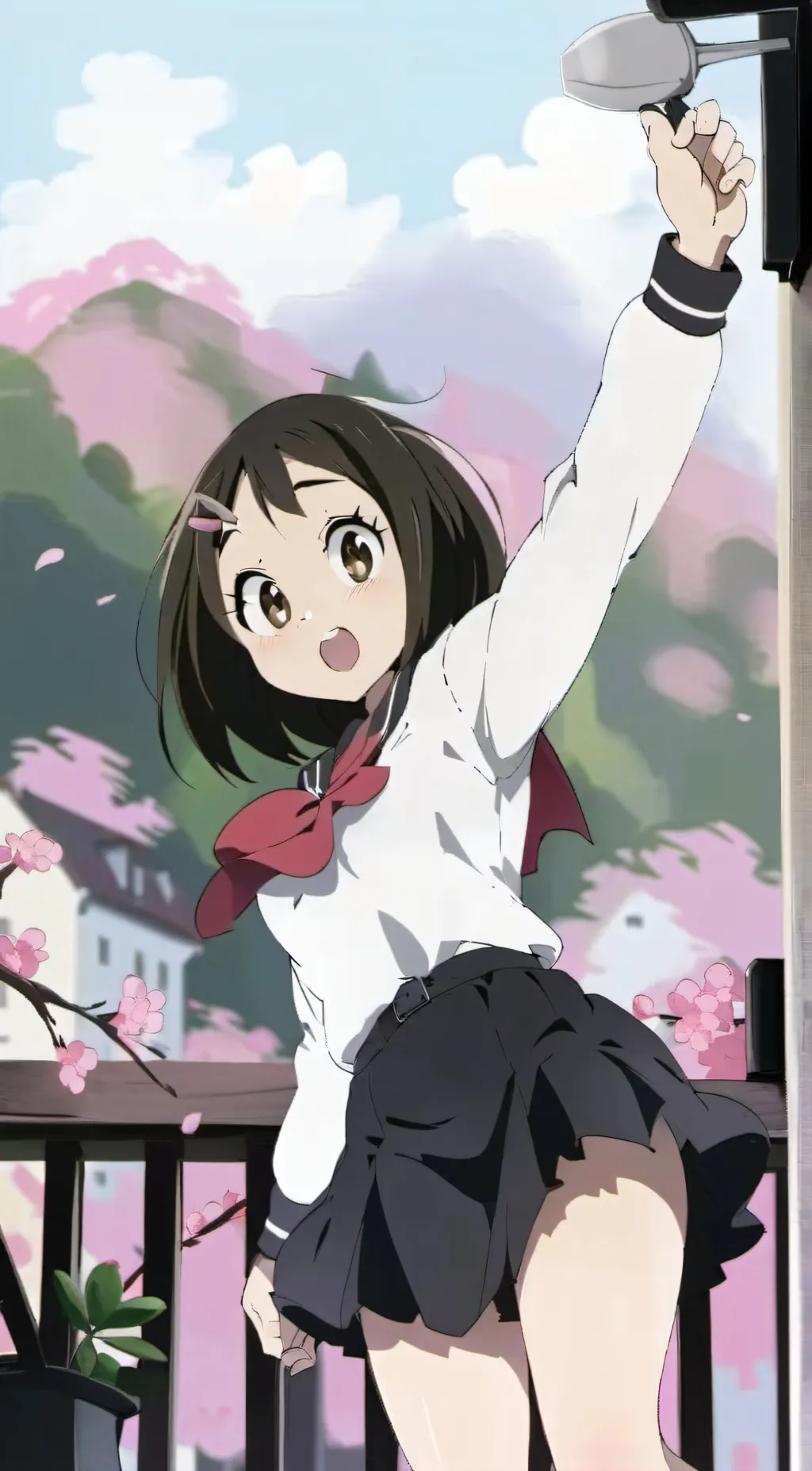 ai character: uraraka / S!Deku background