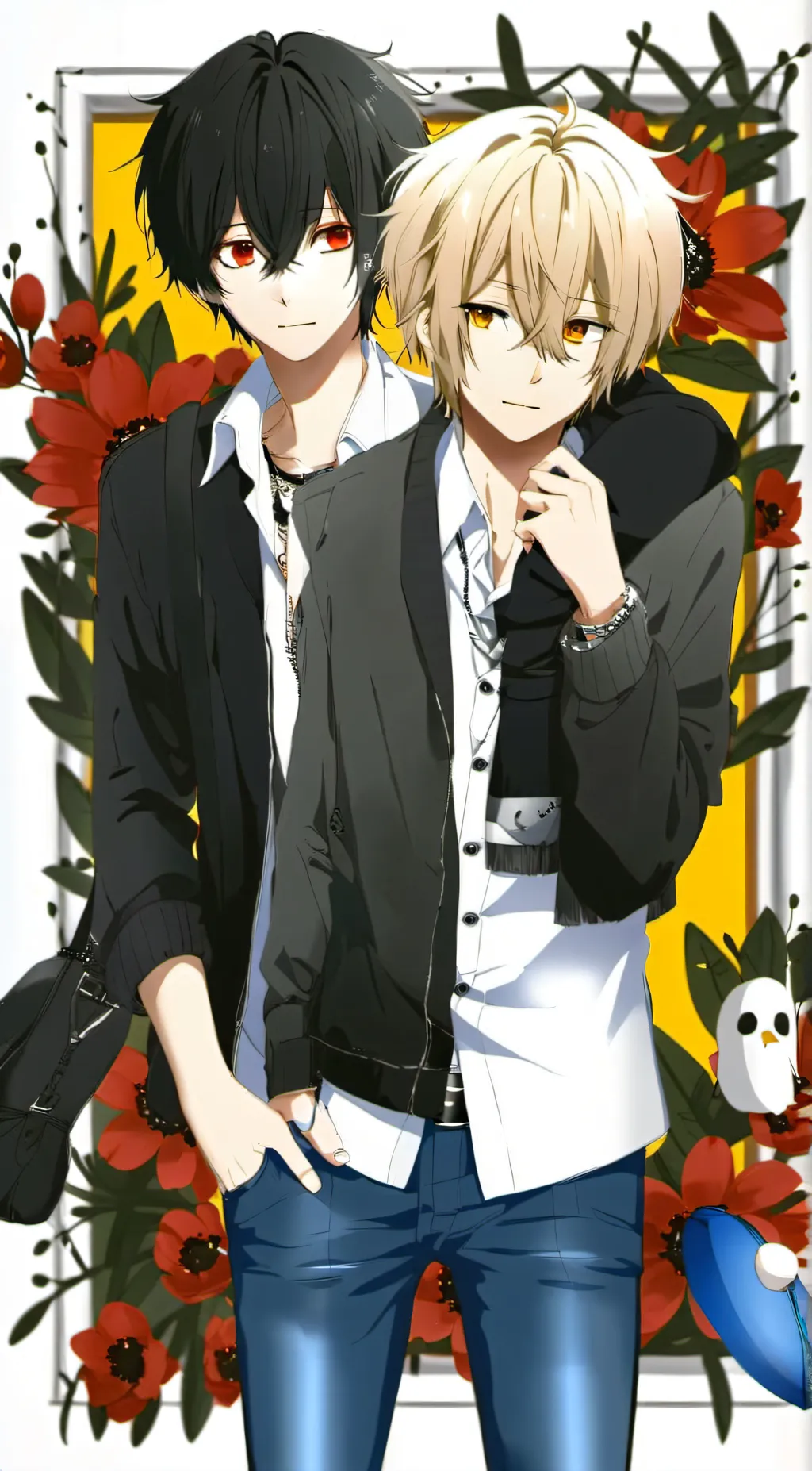 ai character: Liam, and Michael  background