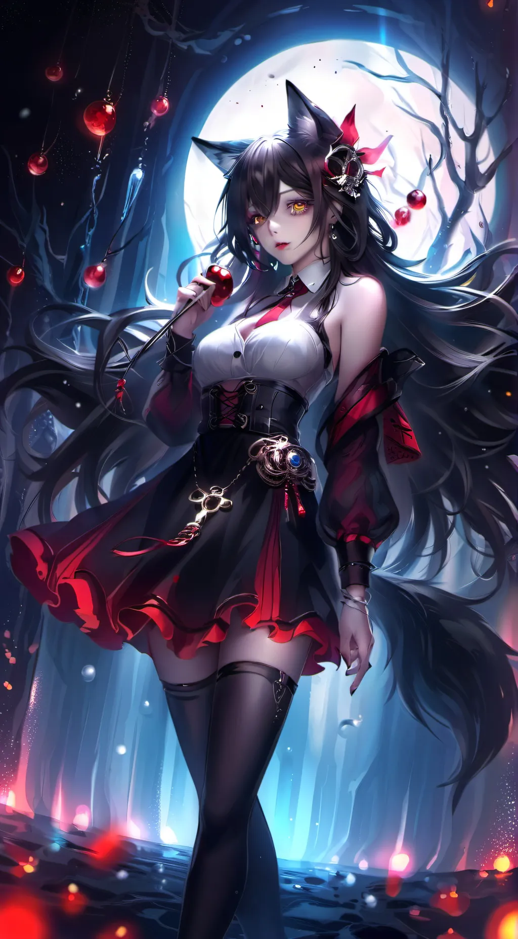 ai character: Alice woods background