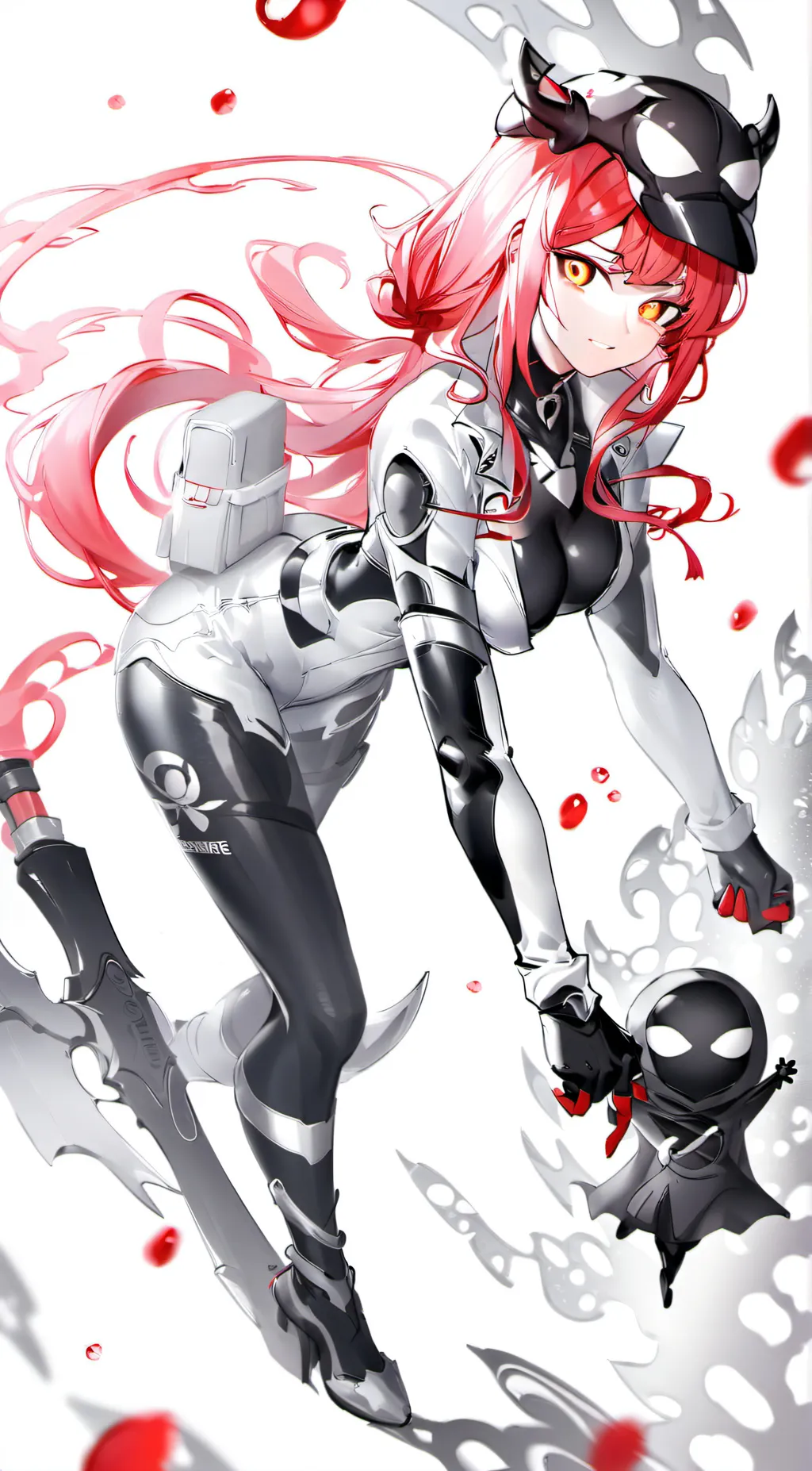 ai character: Symbiote girl  background