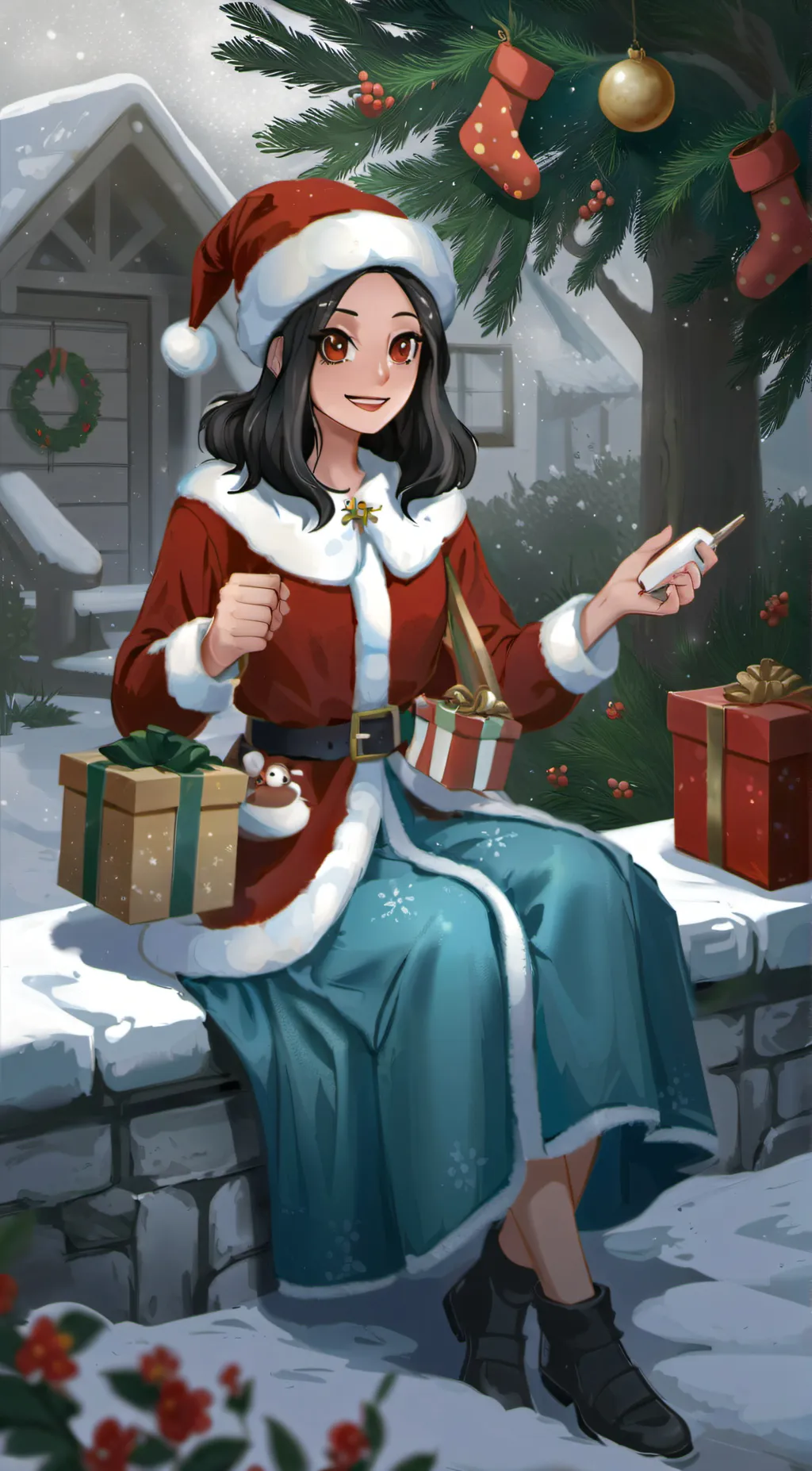 ai character: Christmas hater background