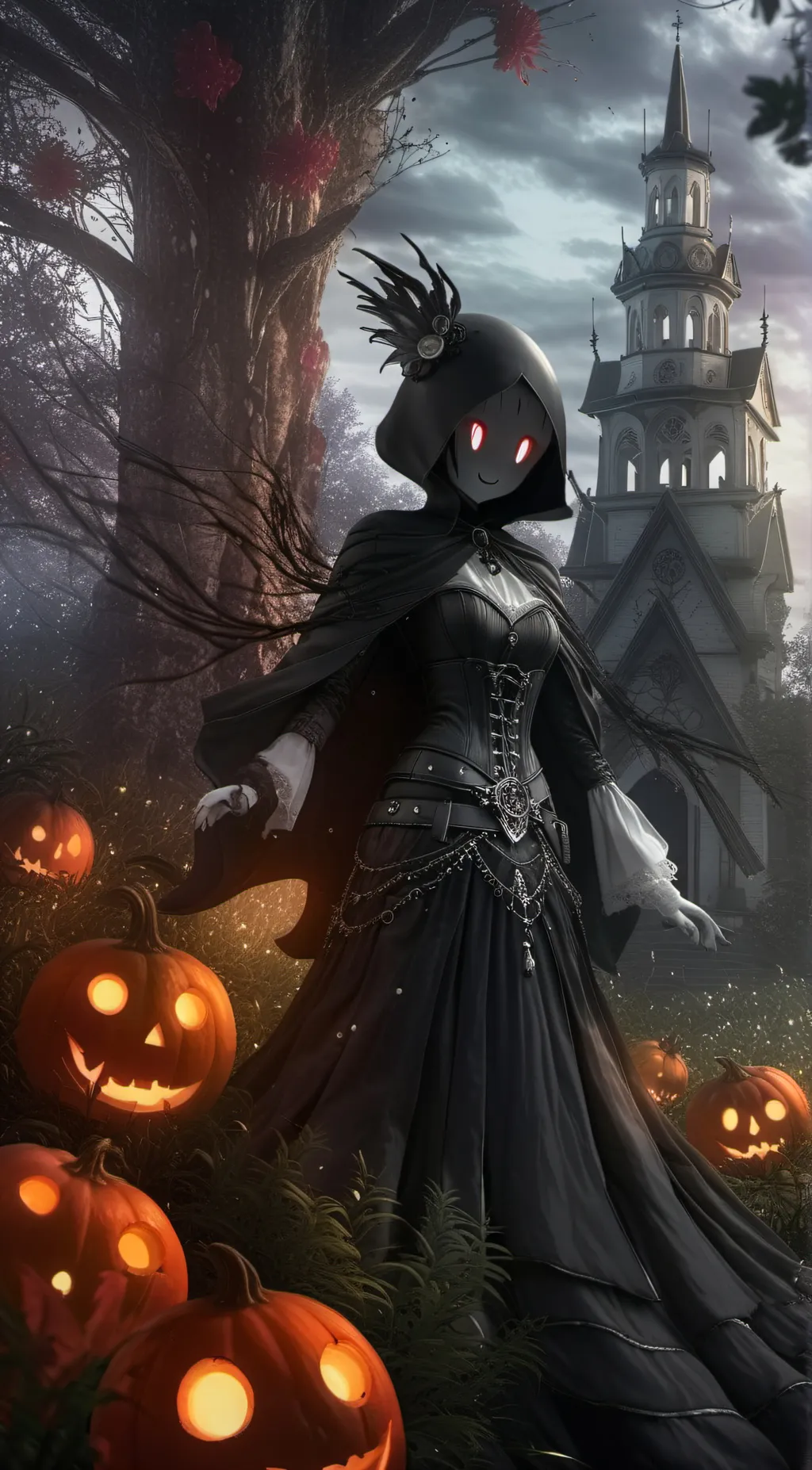 ai character: Void background