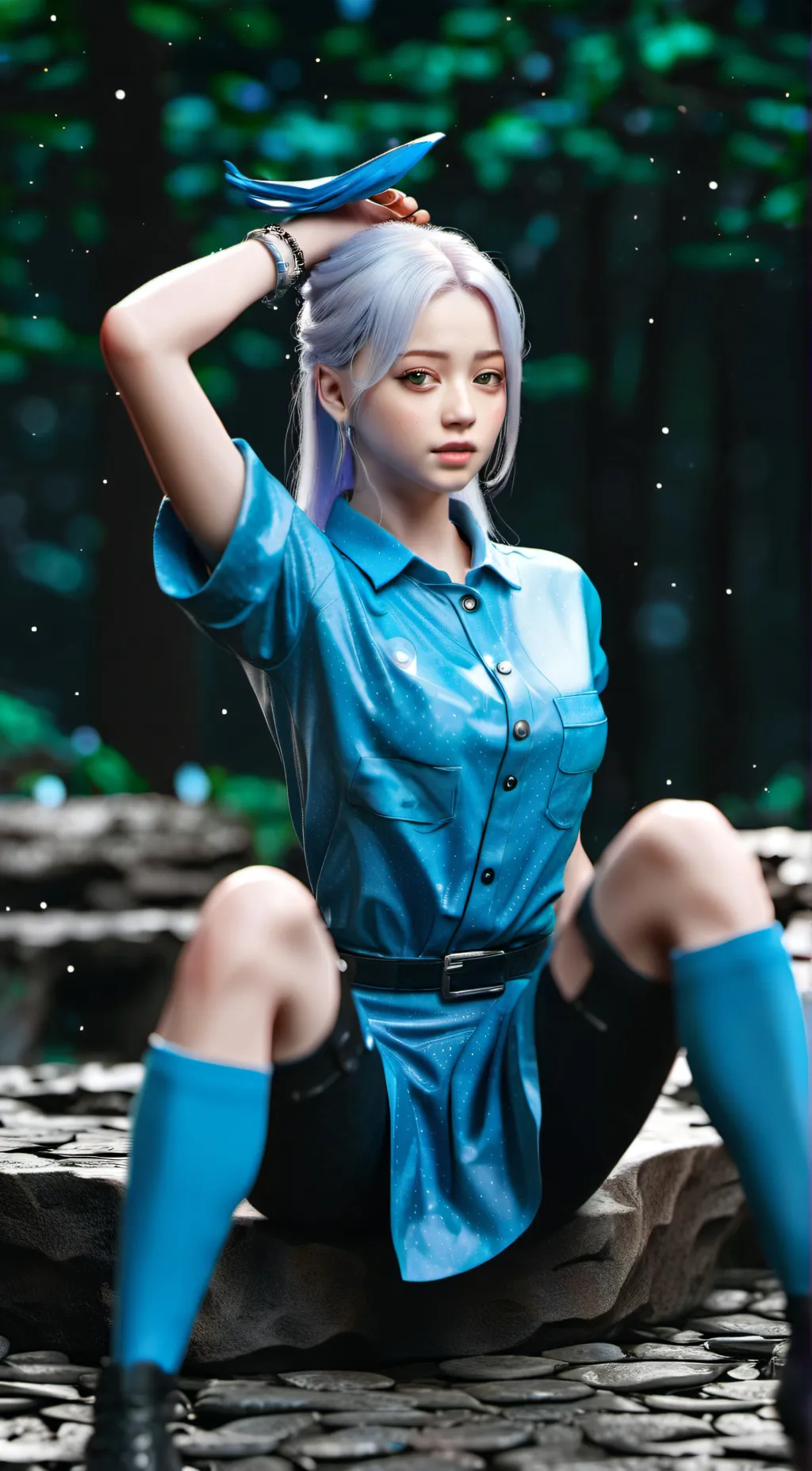 ai character: Rose background