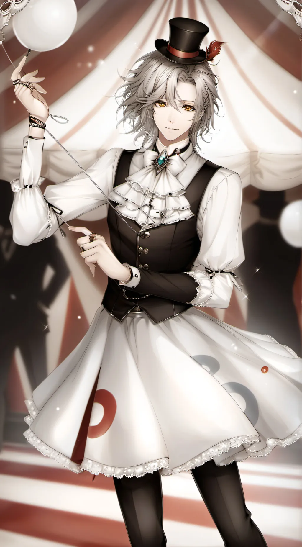 ai character: Ring master  background