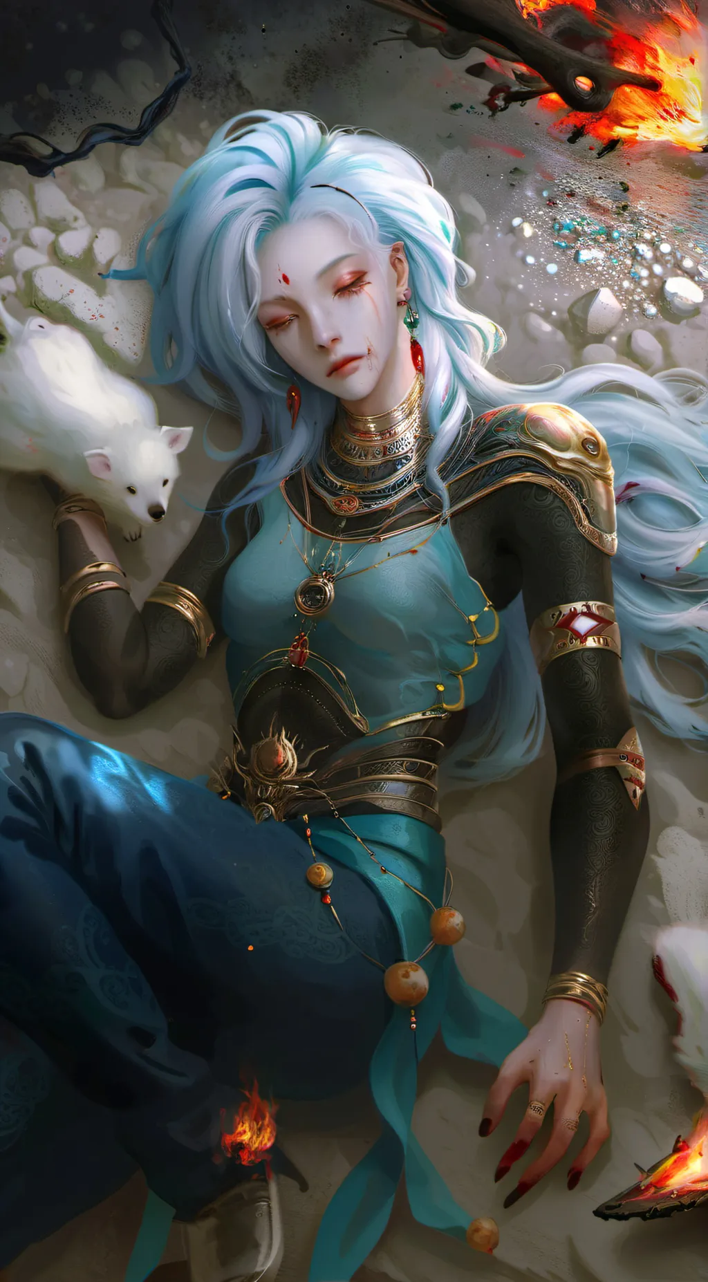 ai character: Lyranthia Rum'ea  background