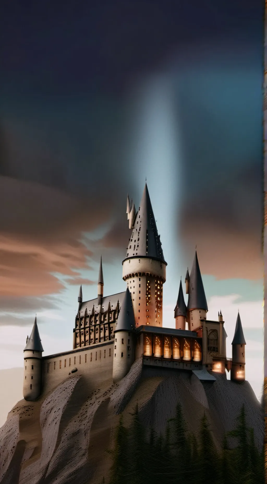 ai character: Hogwarts background