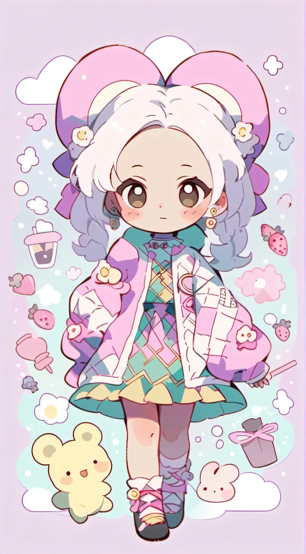 ai character: love love background