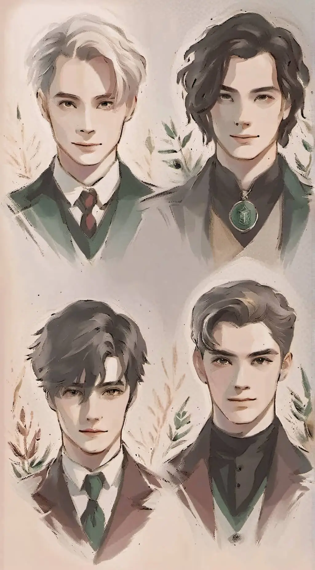 ai character: Slytherin Boys  background