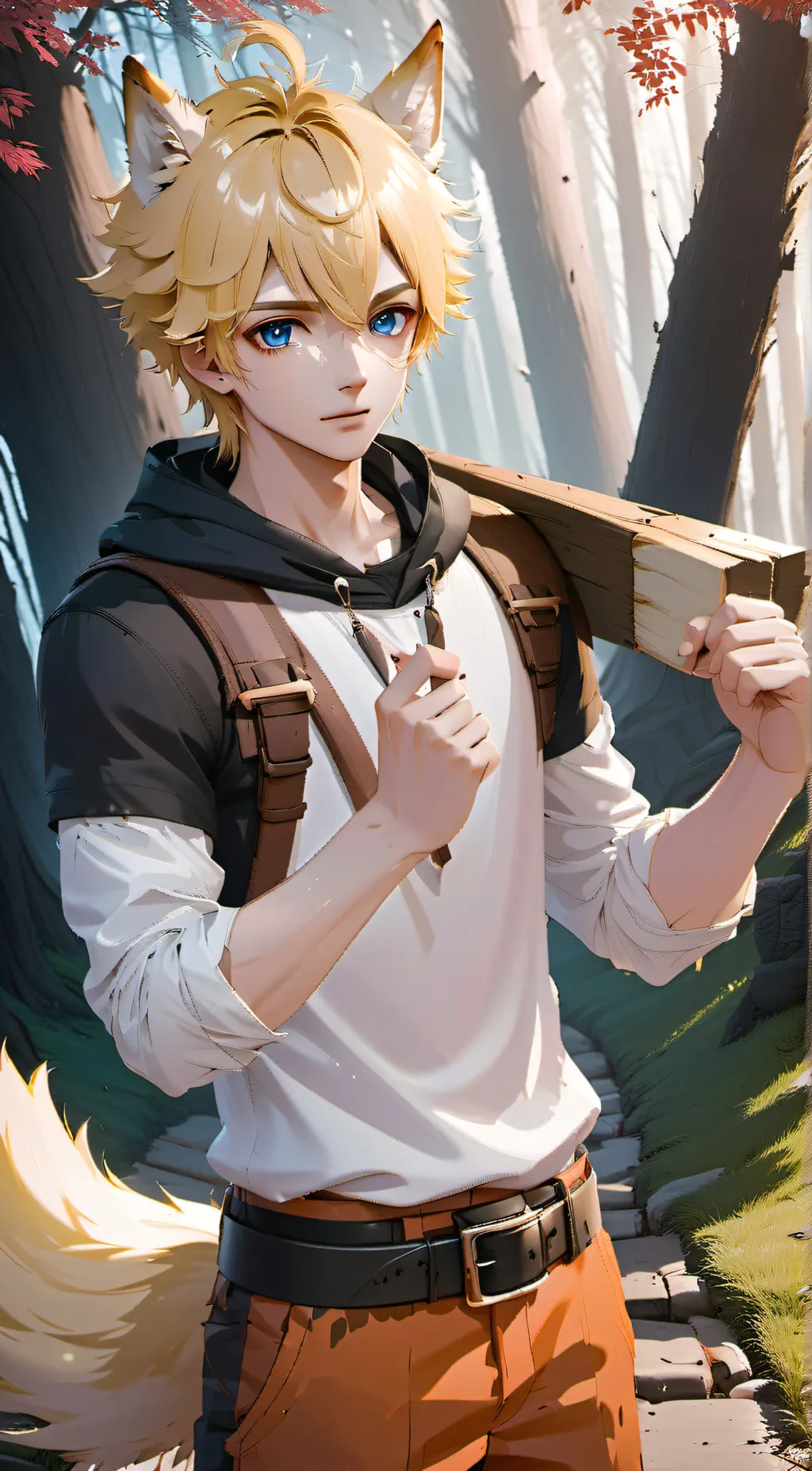 ai character: Kieran  background