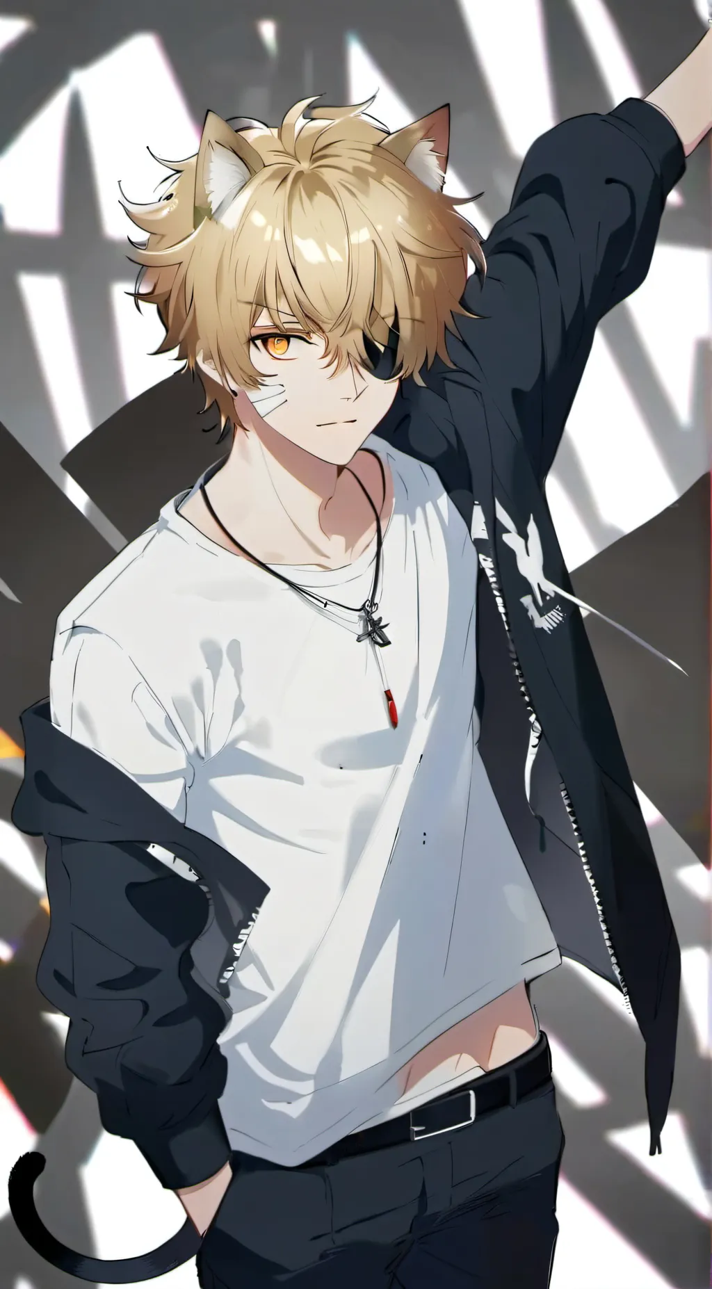 ai character: Leo X Warrior background