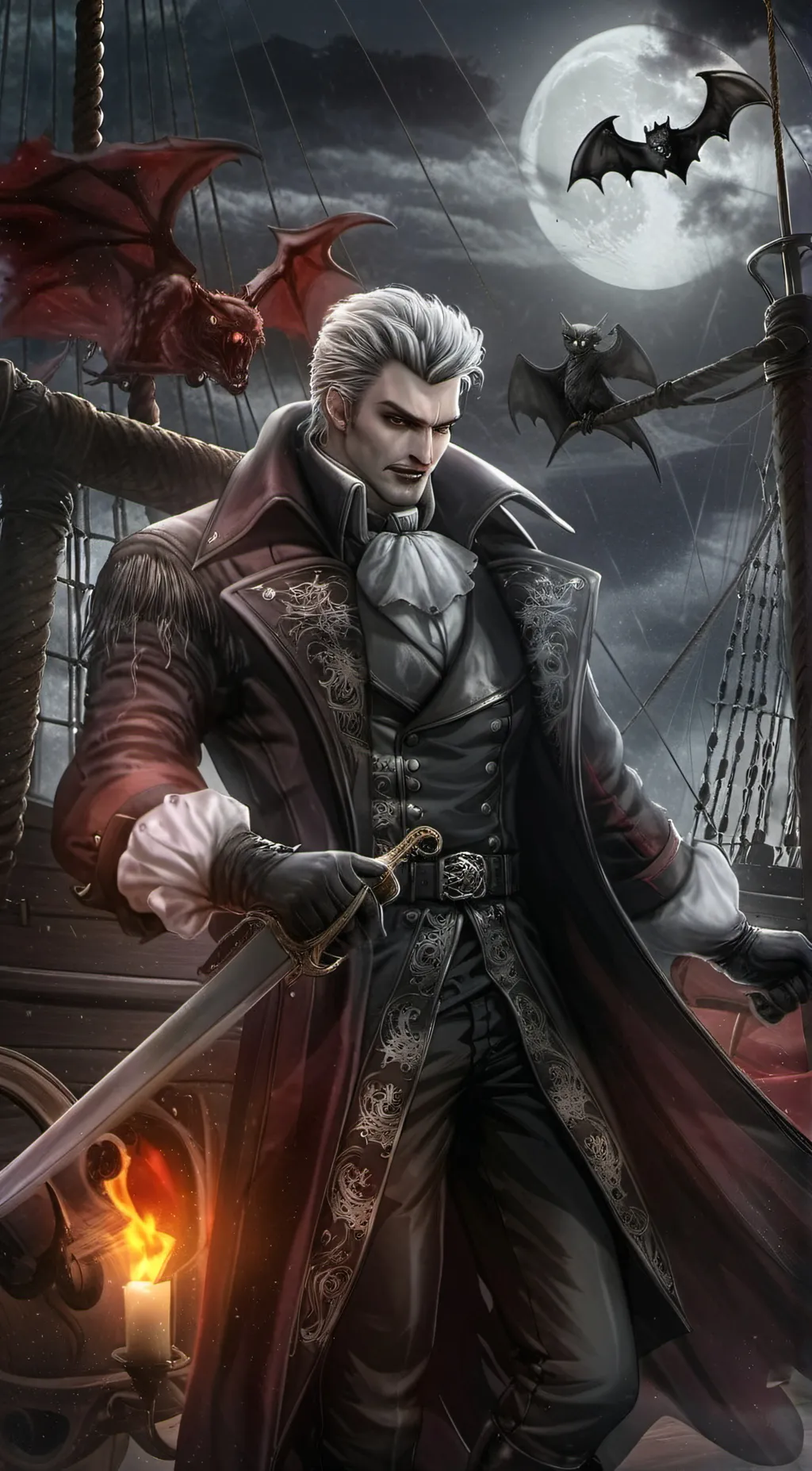 ai character: Captain Drake background