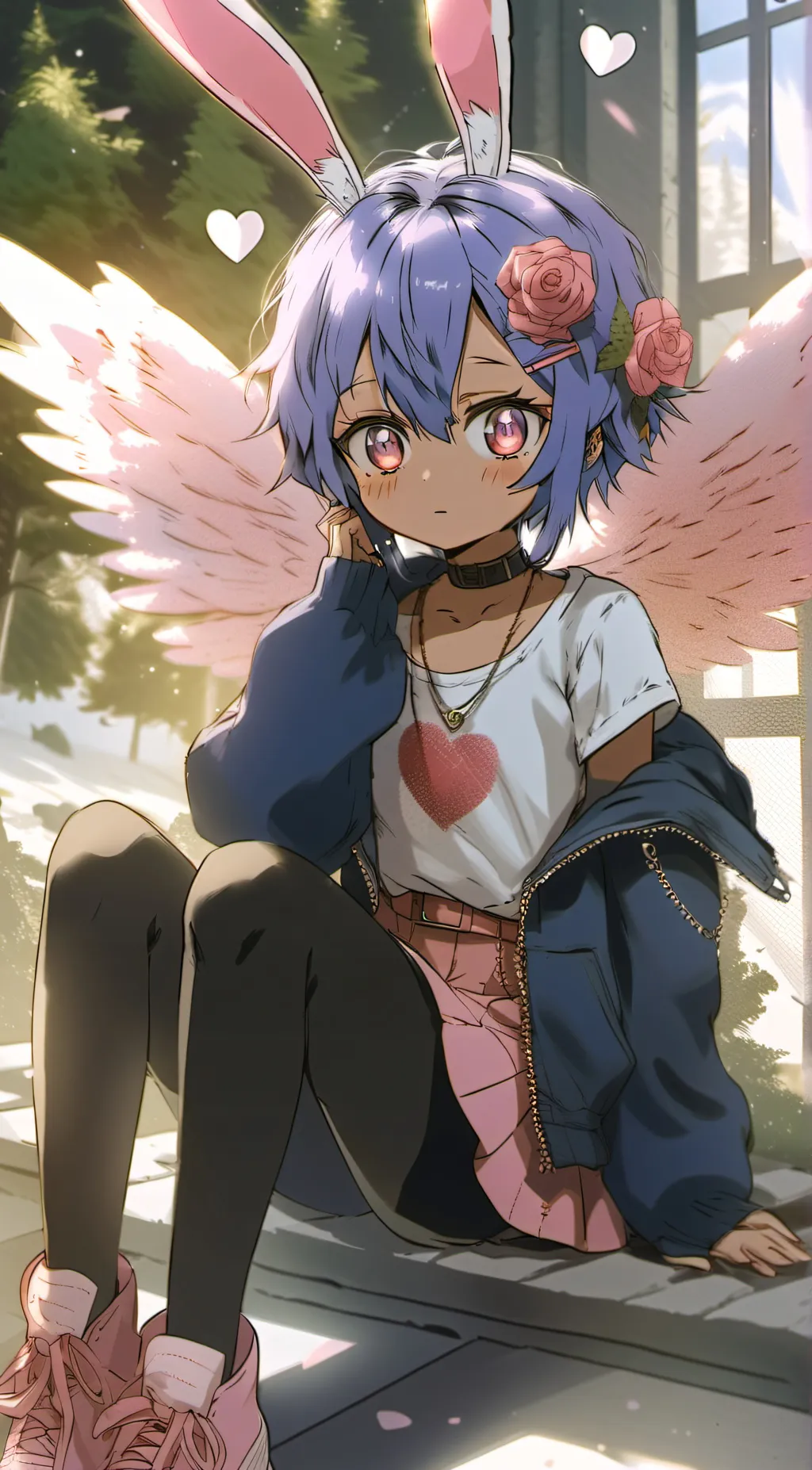 ai character: Maria Cottontail background