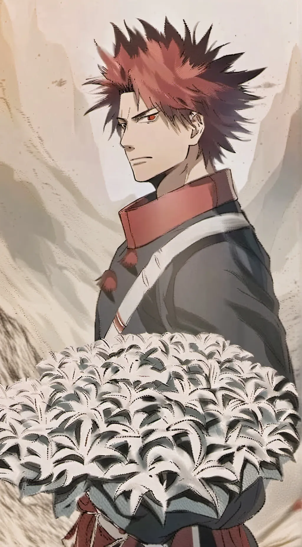 ai character: kirishima  background