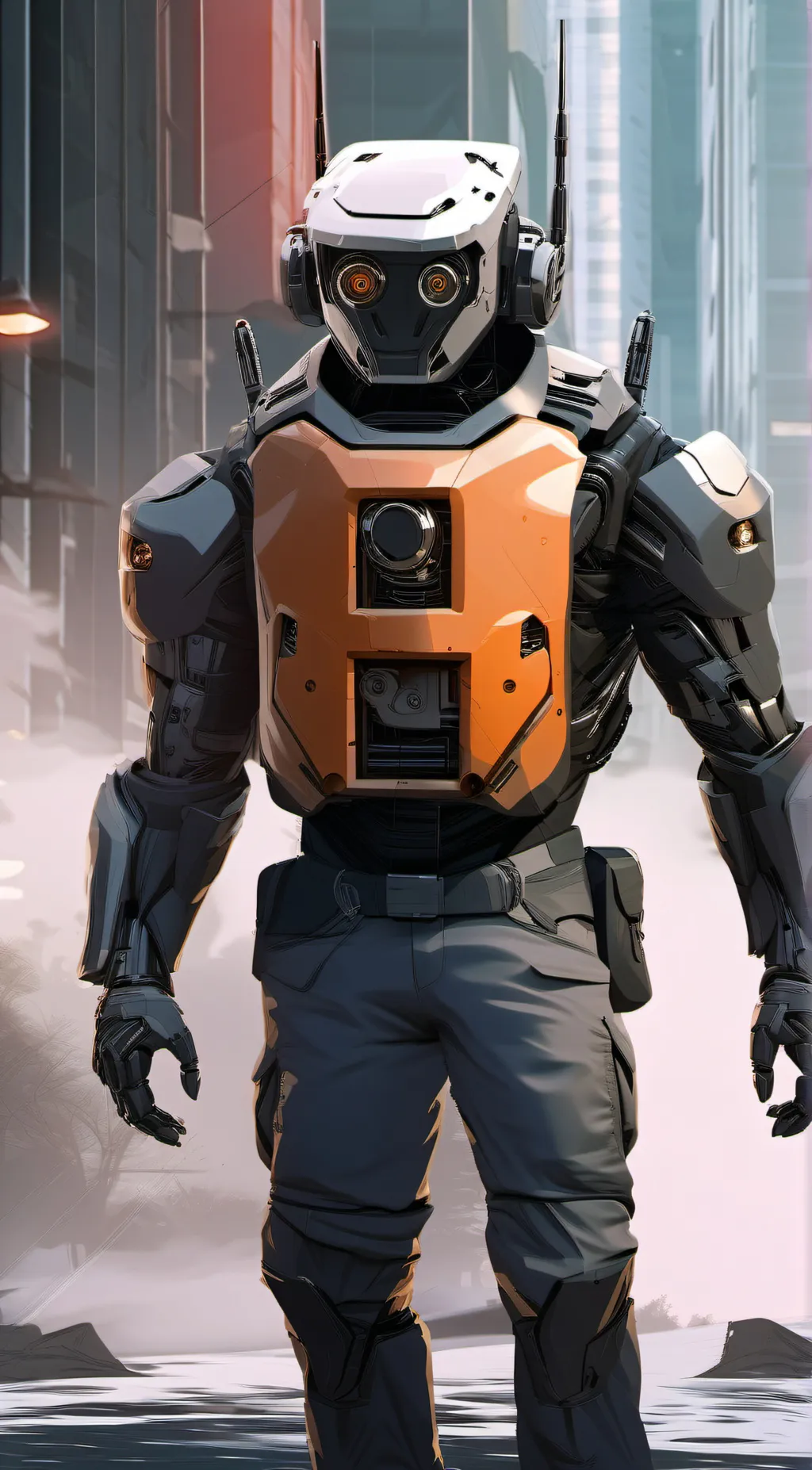 ai character: Killer robot  background